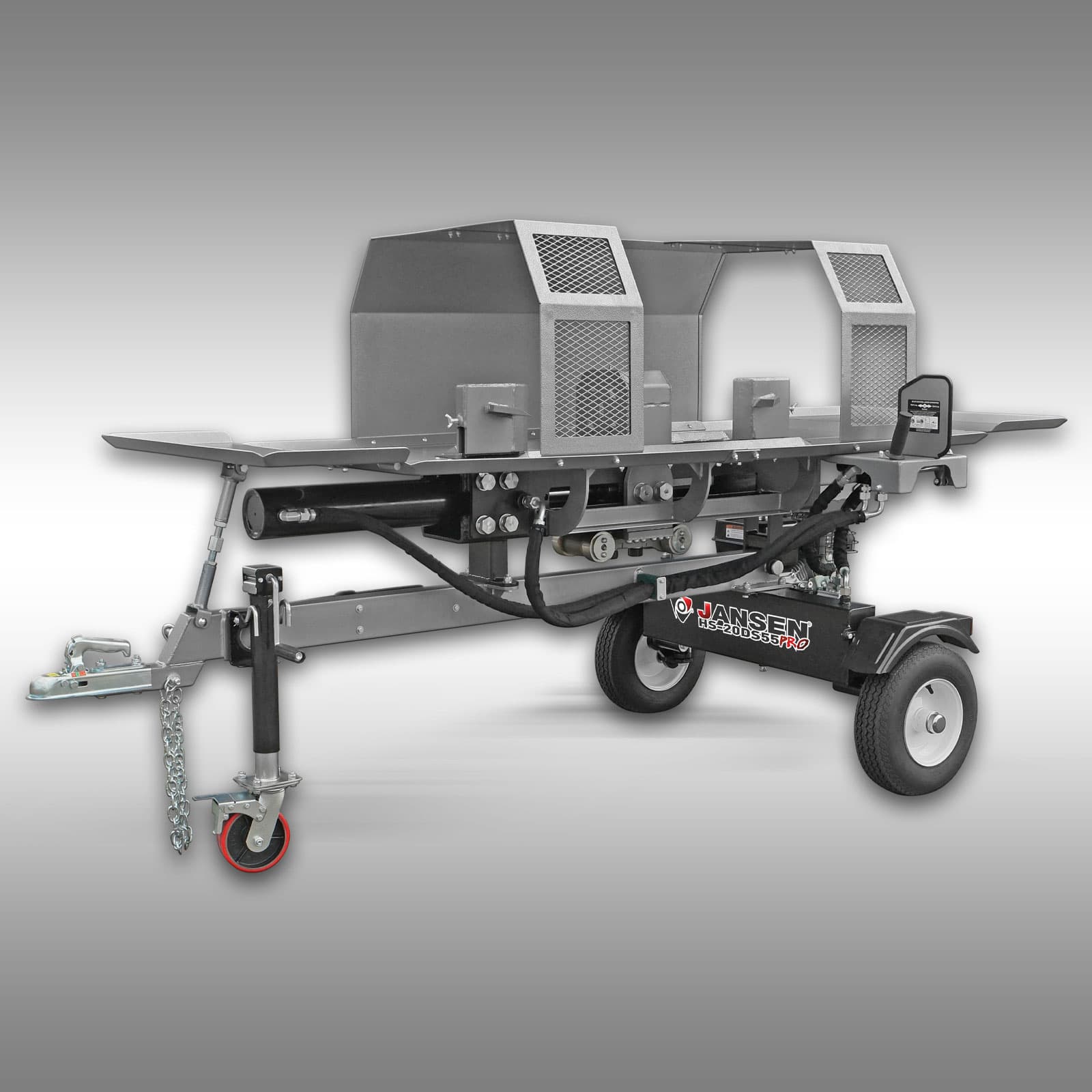 Holzspalter Jansen HS-20DS55pro, 20t, 55cm, Benzinmotor, Doppelspalter