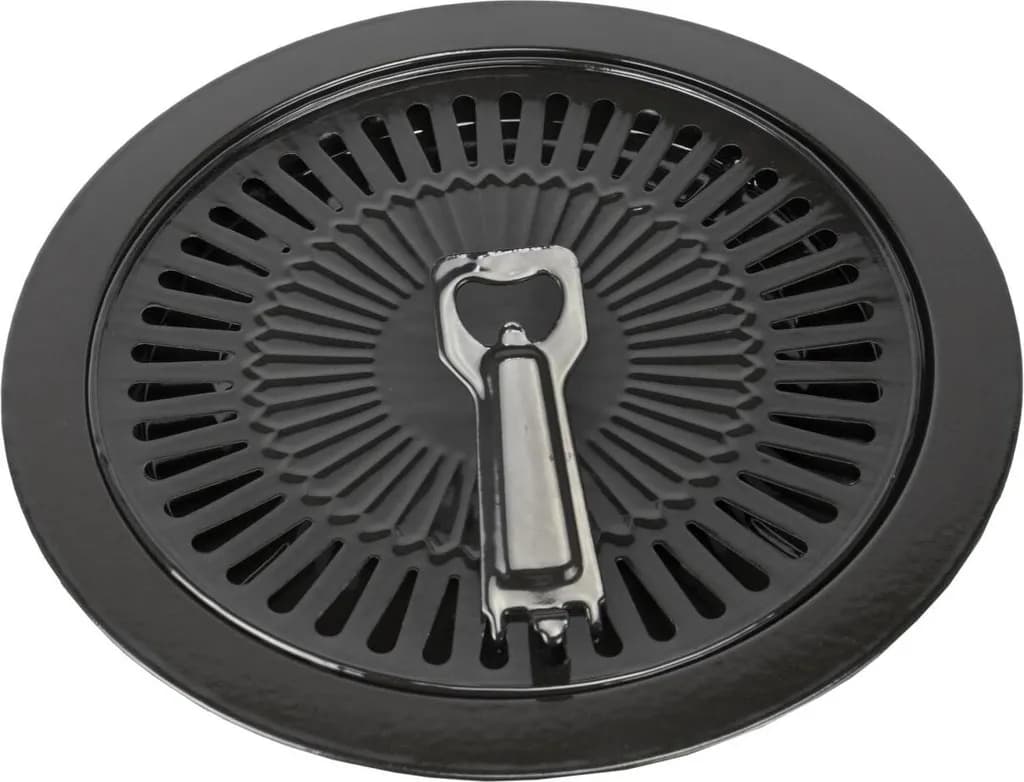 IMEX 3-tlg Grillaufsatz Ø32 cm für tragbare Gaskocher - Antihaft BBQ Grillplatte Camping