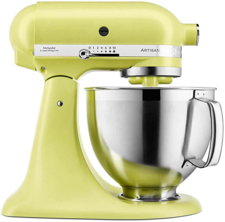 KitchenAid Artisan 5KSM185PS Küchenmaschine | 4,8L + 3L Schüssel | Edelstahl-Zubehör | 300W - Kyoto Glow