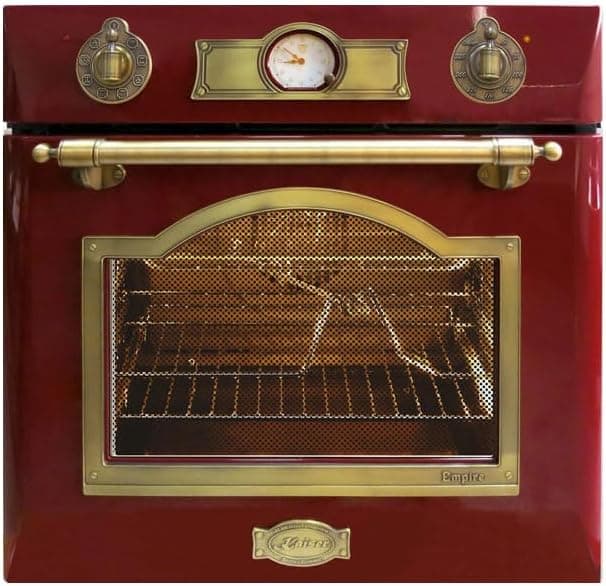 Kaiser Empire EH 6355 Einbaubackofen | 60cm | 67L | Katalyse-Selbstreinigung | Drehspieß - Red