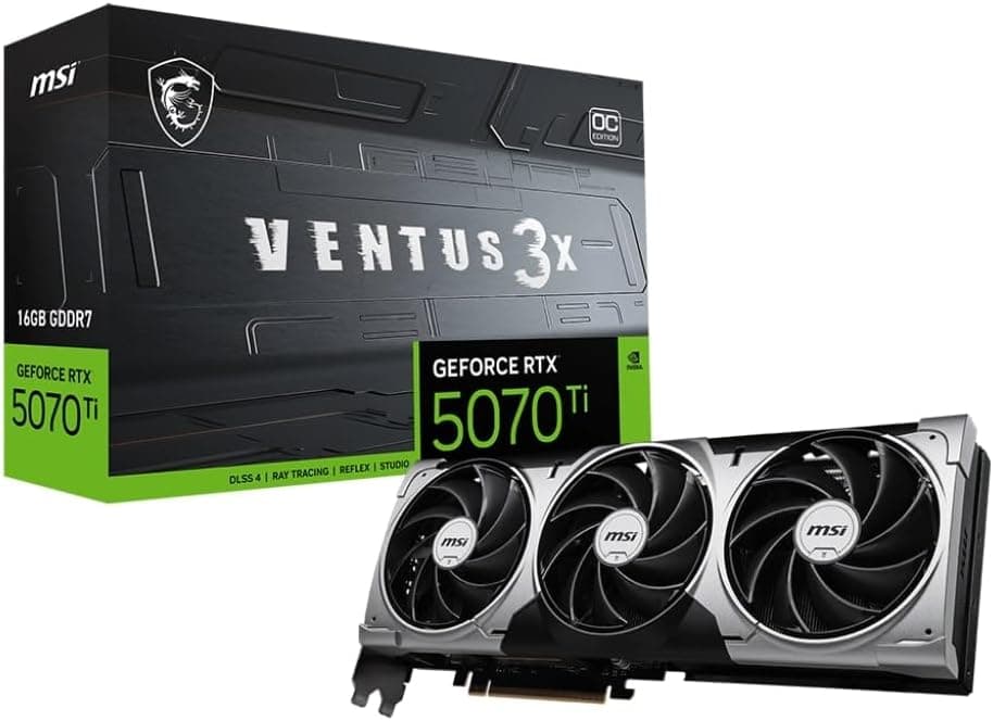 MSI GeForce RTX 5070 Ti 16G Serie | GAMING TRIO, VENTUS & INSPIRE | 16GB GDDR7 | PCIe - VENTUS 3X OC