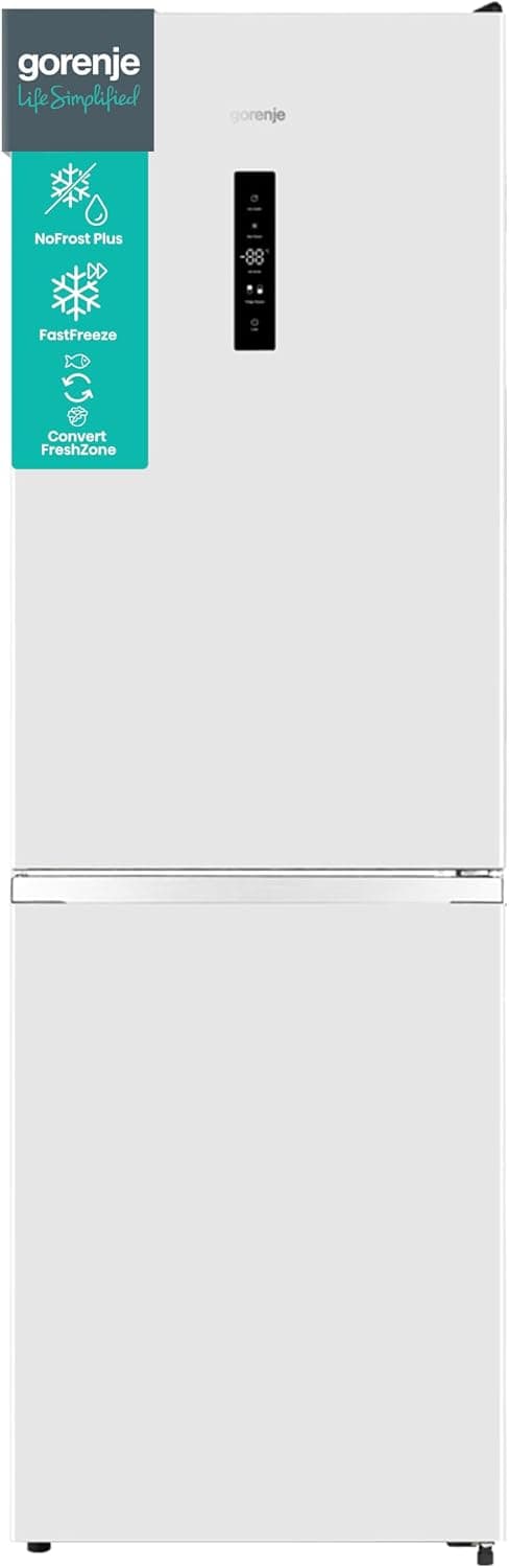 Gorenje Kühl-Gefrierkombination | Freistehend mit NoFrost & E-Klasse (180/182/186 cm) - 186 cm - White