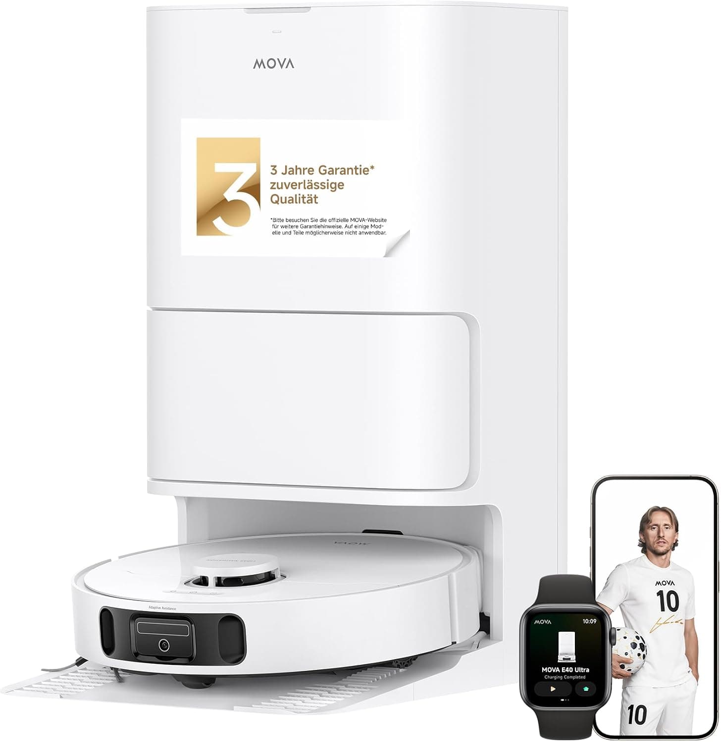 Mova E30 und E40 Ultra Serie Saug- und Wischroboter mit fortschrittlicher Saugkraft, RoboSwing/MaxiReach-Technologie und All-in-One-Reinigungsstation 