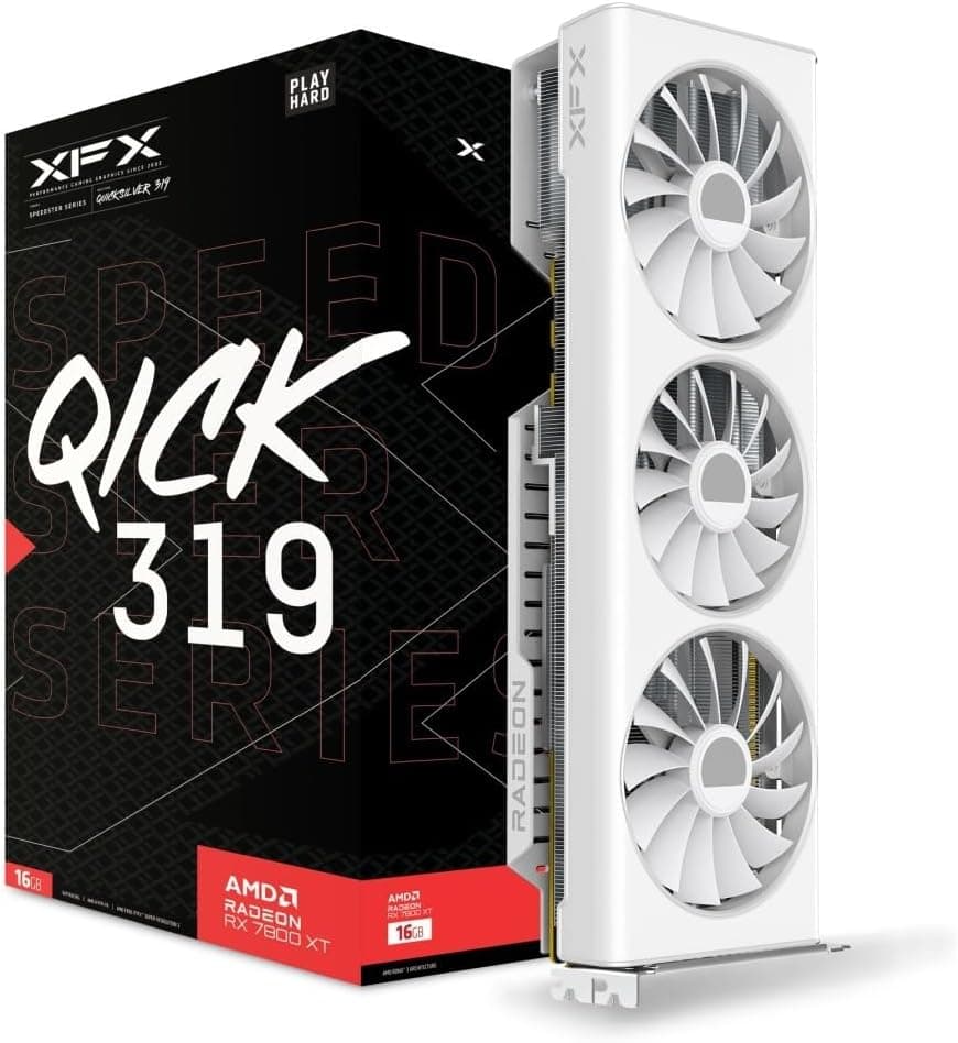 XFX Speedster QICK 319 AMD Radeon RX 7800 XT Core Edition 16GB GDDR6 Grafikkarte (RX-78TQICKW9)