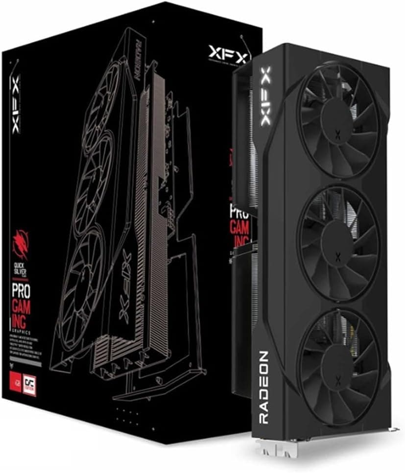 XFX Speedster SWFT AMD Radeon RX 9060 XT OC 16GB GDDR6 | RX-96TS316B7 | RDNA 4 | Triple-Fan | 3320 MHz Boost
