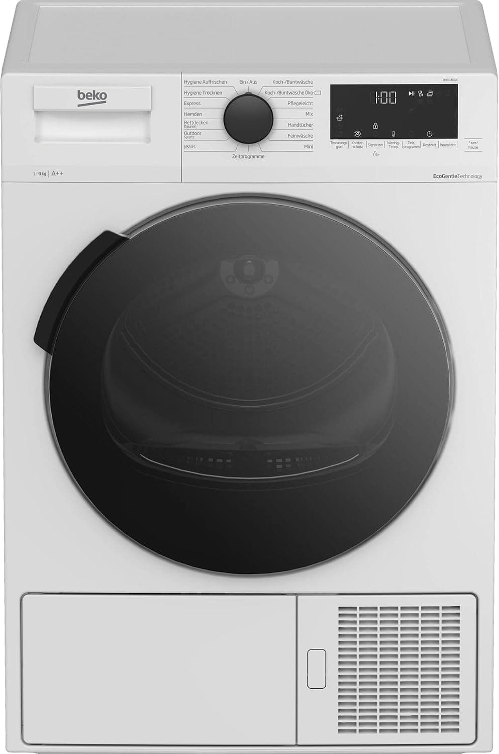 Beko DHC Wärmepumpentrockner | 7kg - 9kg | AquaWave-Trommel | Hygiene+ | Klasse A++ / C - 9 kg - 23.6"