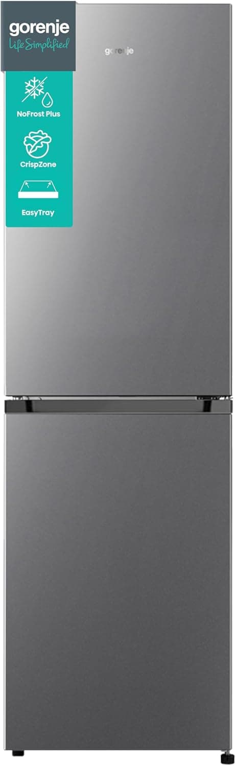 Gorenje Kühl-Gefrierkombination | Freistehend mit NoFrost & E-Klasse (180/182/186 cm) - 182 cm - Silver