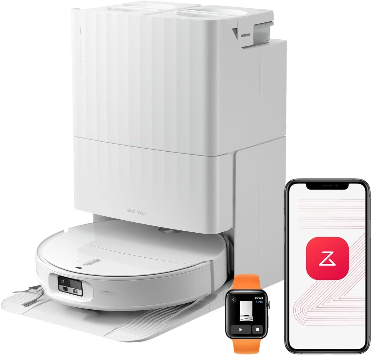 Roborock Qrevo Edge 2 und Qrevo Edge S5A Serie Saug- und Wischroboter mit HyperForce-Saugkraft, FlexiArm-Technologie und intelligenter Reinigungsstati