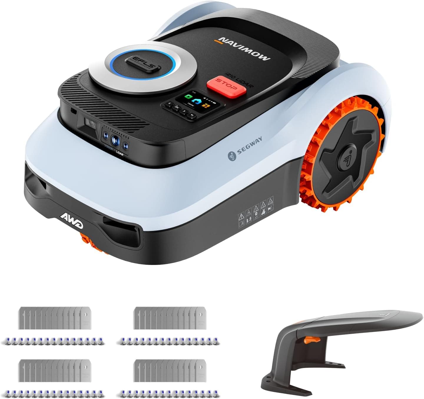 Segway Navimow i210 LiDAR Pro Serie Mähroboter mit KI-gestützter Tri-Fusions-Navigation und VisionFence-Hinderniserkennung - i210 LiDAR Pro + Garage M