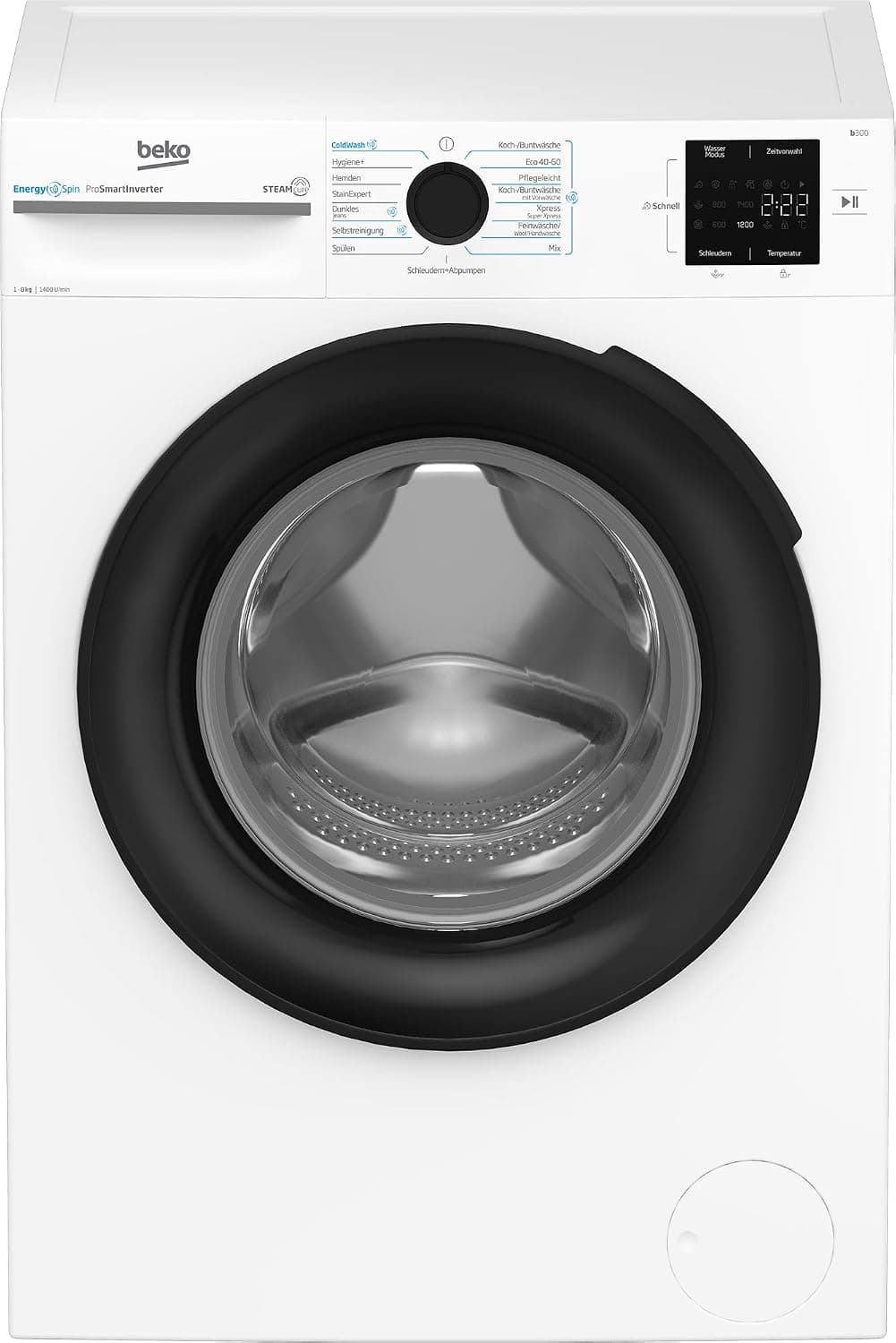 Beko b300 Frontlader Waschmaschine | 7kg - 10kg | 1400 U/Min | Dampffunktion | Klasse A - 10 Kg