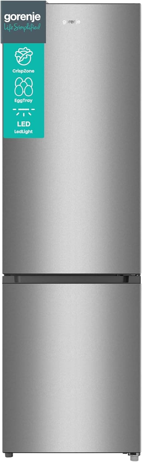 Gorenje Kühl-Gefrierkombination | Freistehend mit NoFrost & E-Klasse (180/182/186 cm) - 180 cm - Silver