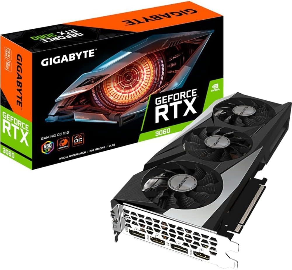 Gigabyte GeForce RTX 3060 12GB Serie | Gaming OC Rev 2.0 & WINDFORCE OC V2 | 12GB GDDR6 | NVIDIA Ampere - Gaming OC 12G Rev 2.0
