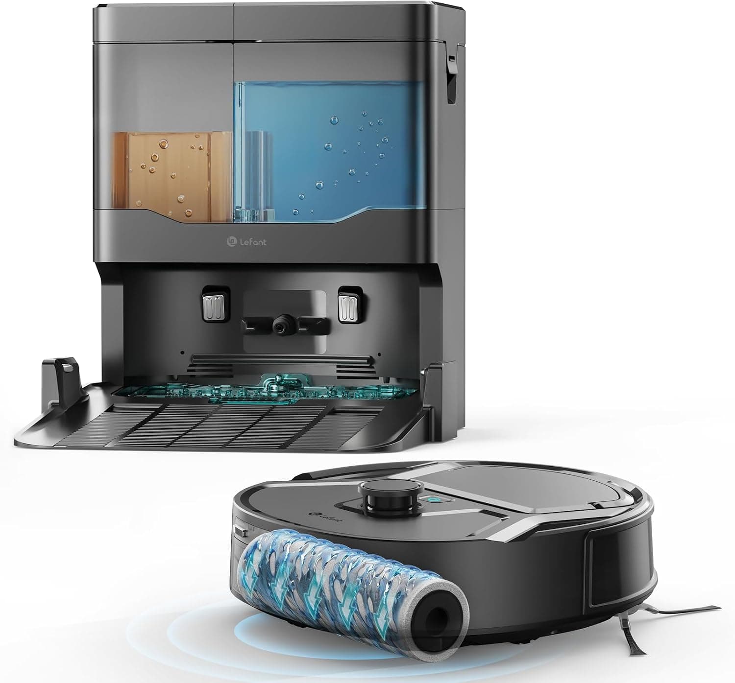 Lefant M3 Serie Saug- und Wischroboter mit dToF LiDAR-Navigation, automatischer Reinigungsstation und intelligenter Hinderniserkennung - M210 Pro Omni