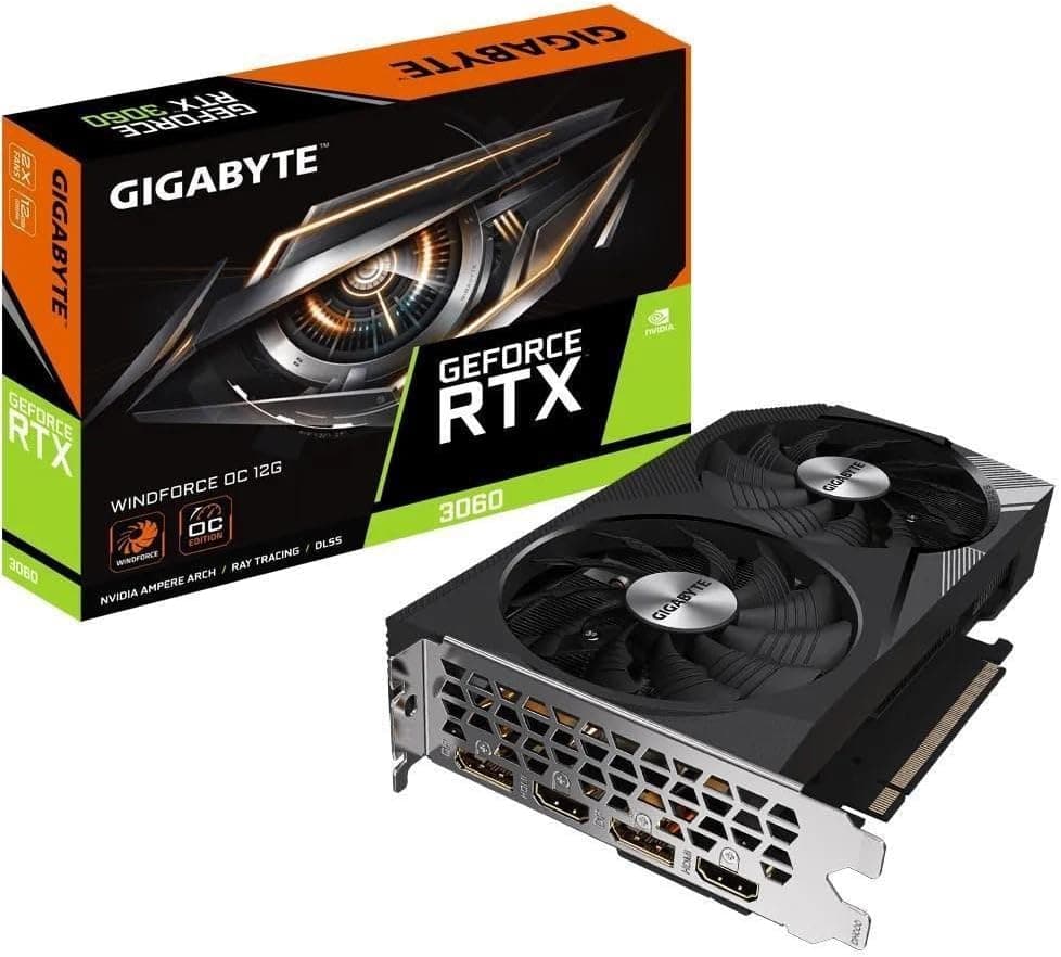 Gigabyte GeForce RTX 3060 12GB Serie | Gaming OC Rev 2.0 & WINDFORCE OC V2 | 12GB GDDR6 | NVIDIA Ampere - WINDFORCE OC V2