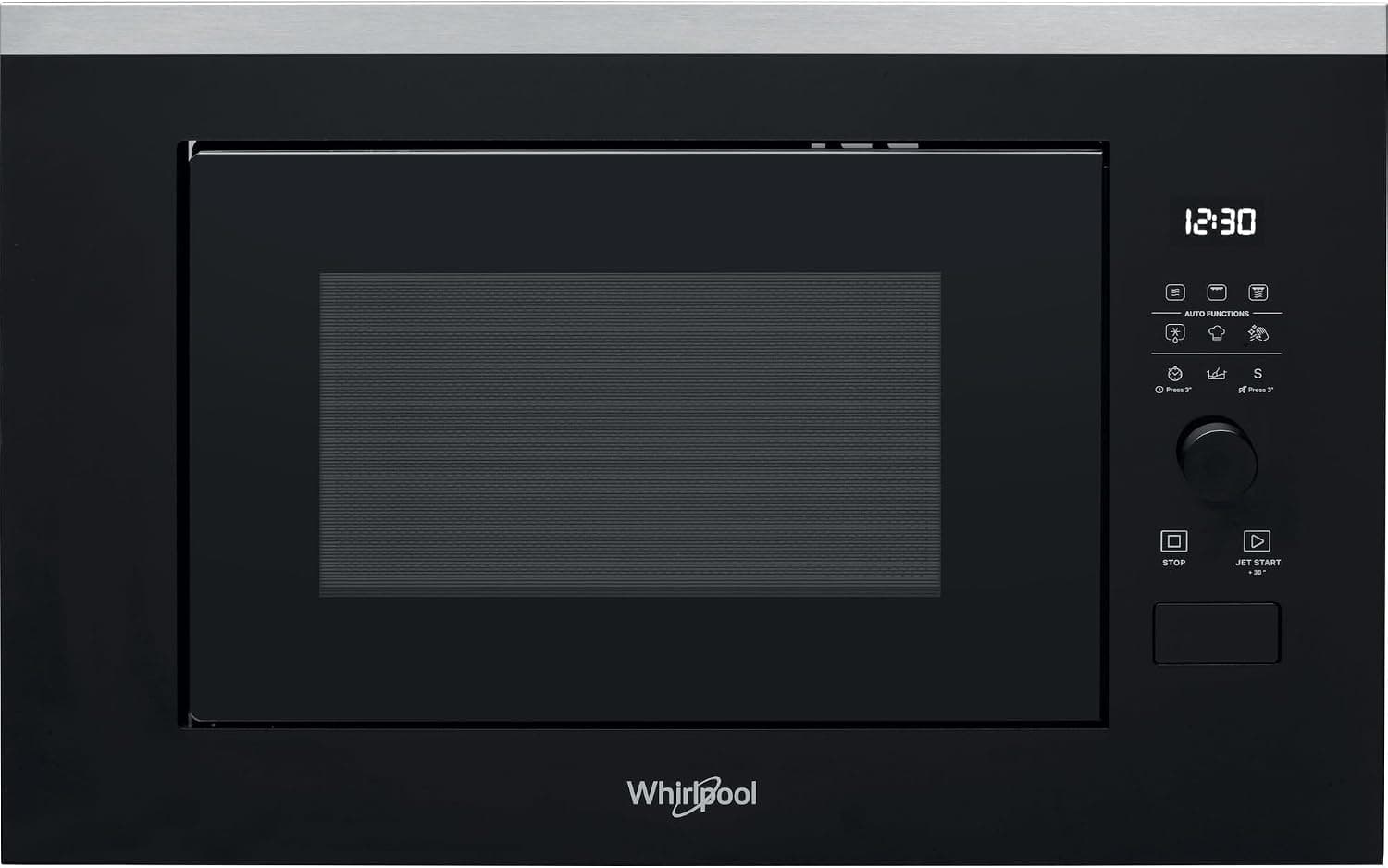 Whirlpool WMF250G Einbaumikrowelle mit Grill | 25L, 900W/1400W, Edelstahl