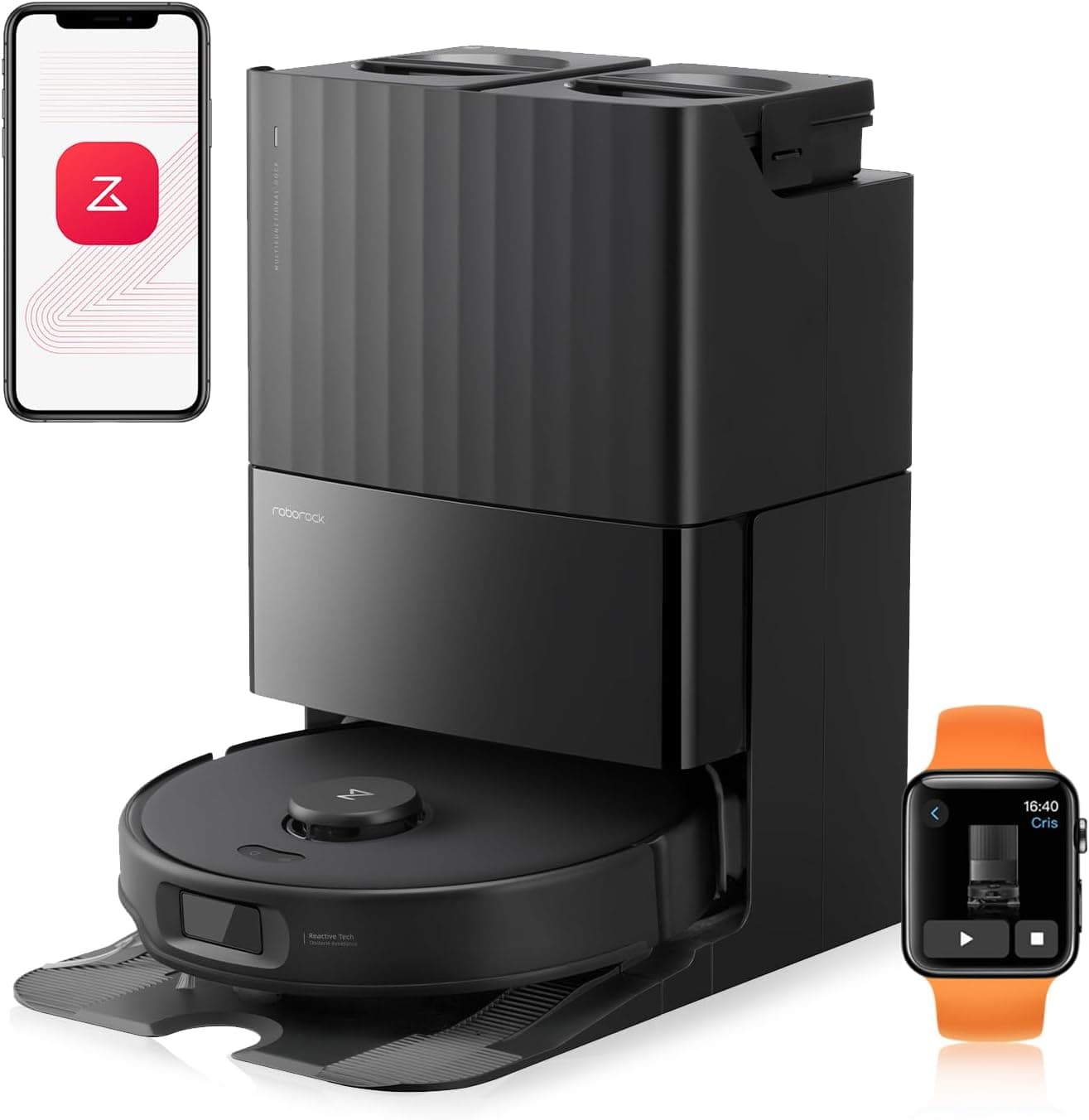 Roborock Qrevo Edge 2 und Qrevo Edge S5A Serie Saug- und Wischroboter mit HyperForce-Saugkraft, FlexiArm-Technologie und intelligenter Reinigungsstati