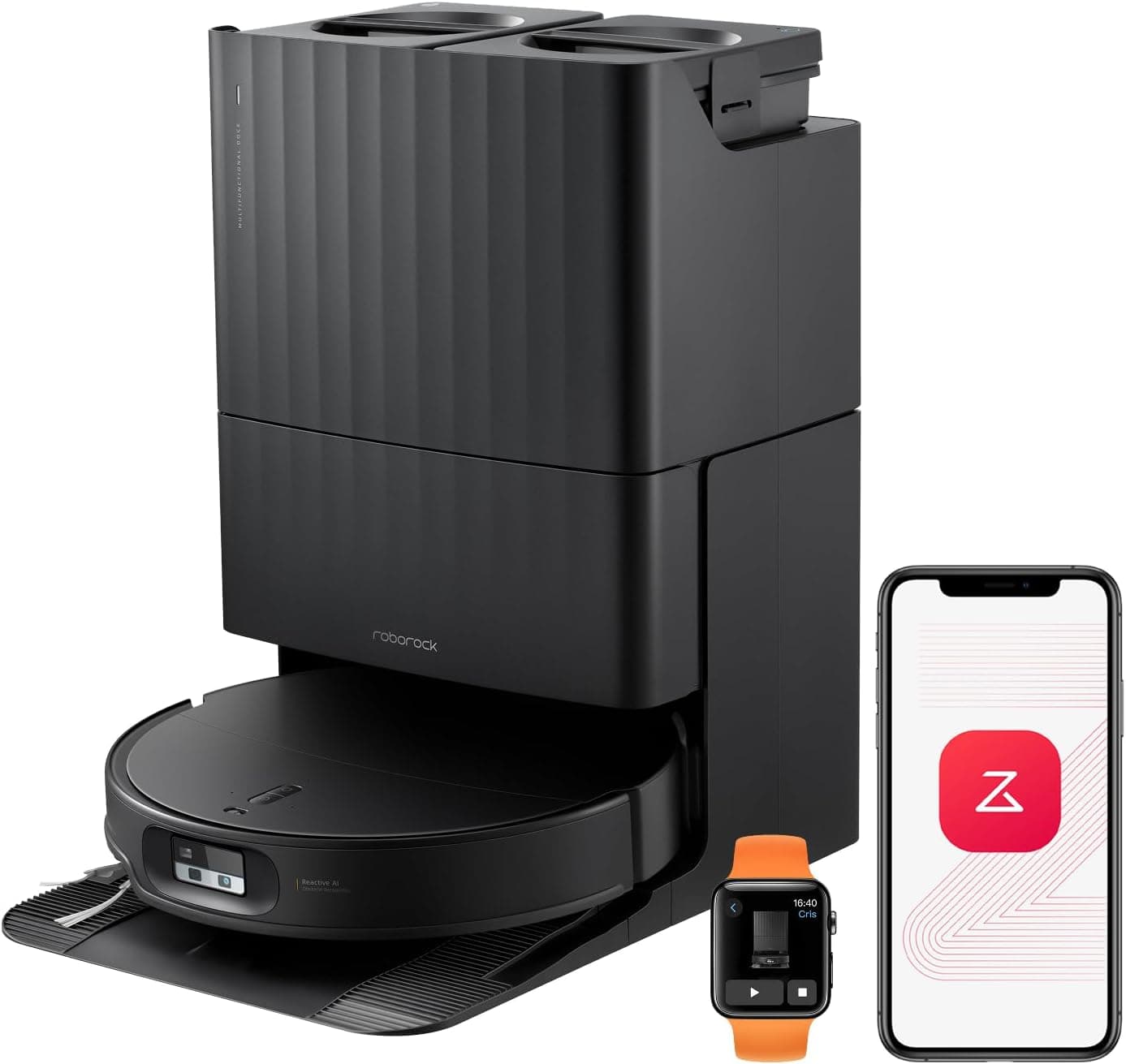 Roborock Qrevo Edge 2 und Qrevo Edge S5A Serie Saug- und Wischroboter mit HyperForce-Saugkraft, FlexiArm-Technologie und intelligenter Reinigungsstati