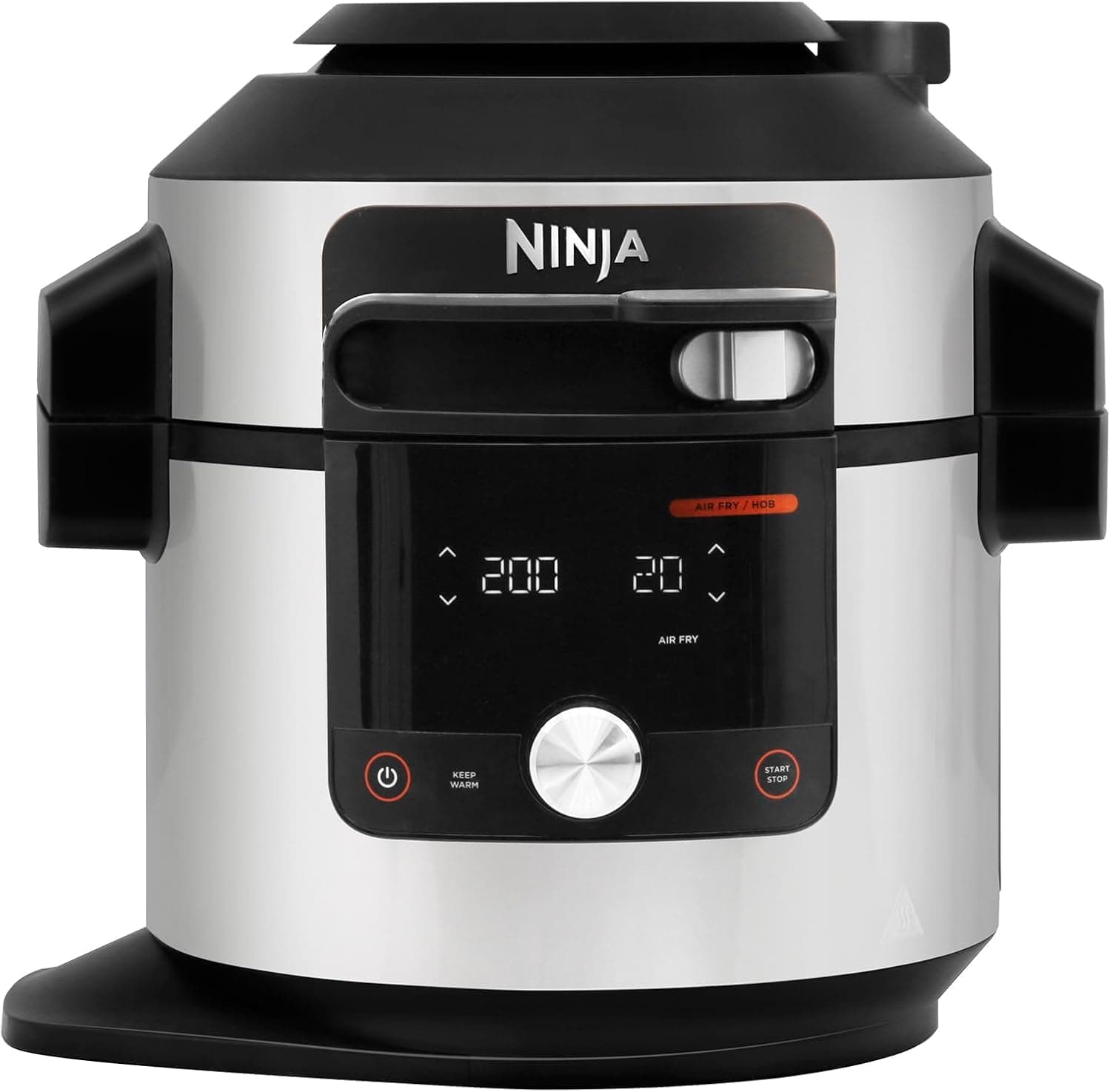 Ninja Foodi MAX 14-in-1 SmartLid Multikocher (OL750EU) – 7,5L Fassungsvermögen, Schnellkochtopf & Heißluftfritteuse mit digitalem Thermometer und Smar