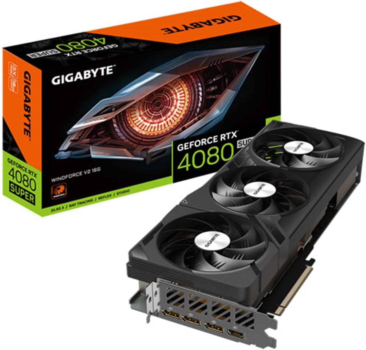 GIGABYTE GeForce RTX 4080 Super Windforce V2 16G | GV-N408SWF3V2-16GD | 16GB GDDR6X | Ada Lovelace | 4K Gaming