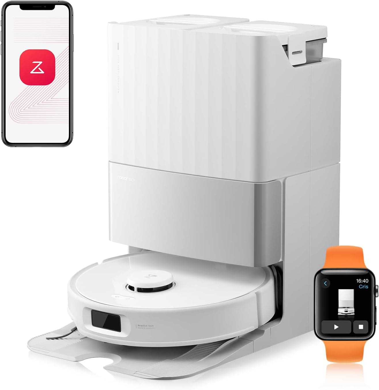 Roborock Qrevo Edge 2 und Qrevo Edge S5A Serie Saug- und Wischroboter mit HyperForce-Saugkraft, FlexiArm-Technologie und intelligenter Reinigungsstati