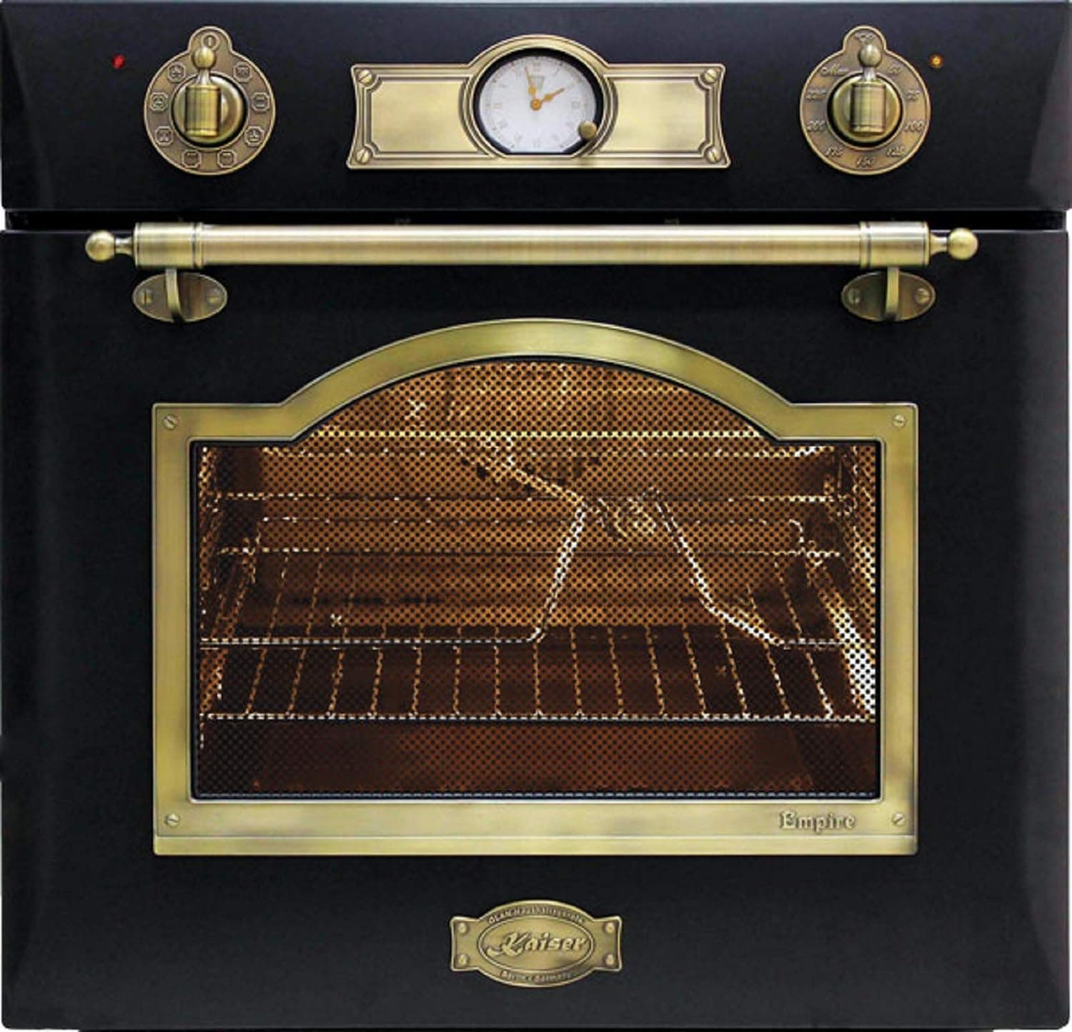 Kaiser Empire EH 6355 Einbaubackofen | 60cm | 67L | Katalyse-Selbstreinigung | Drehspieß - Black