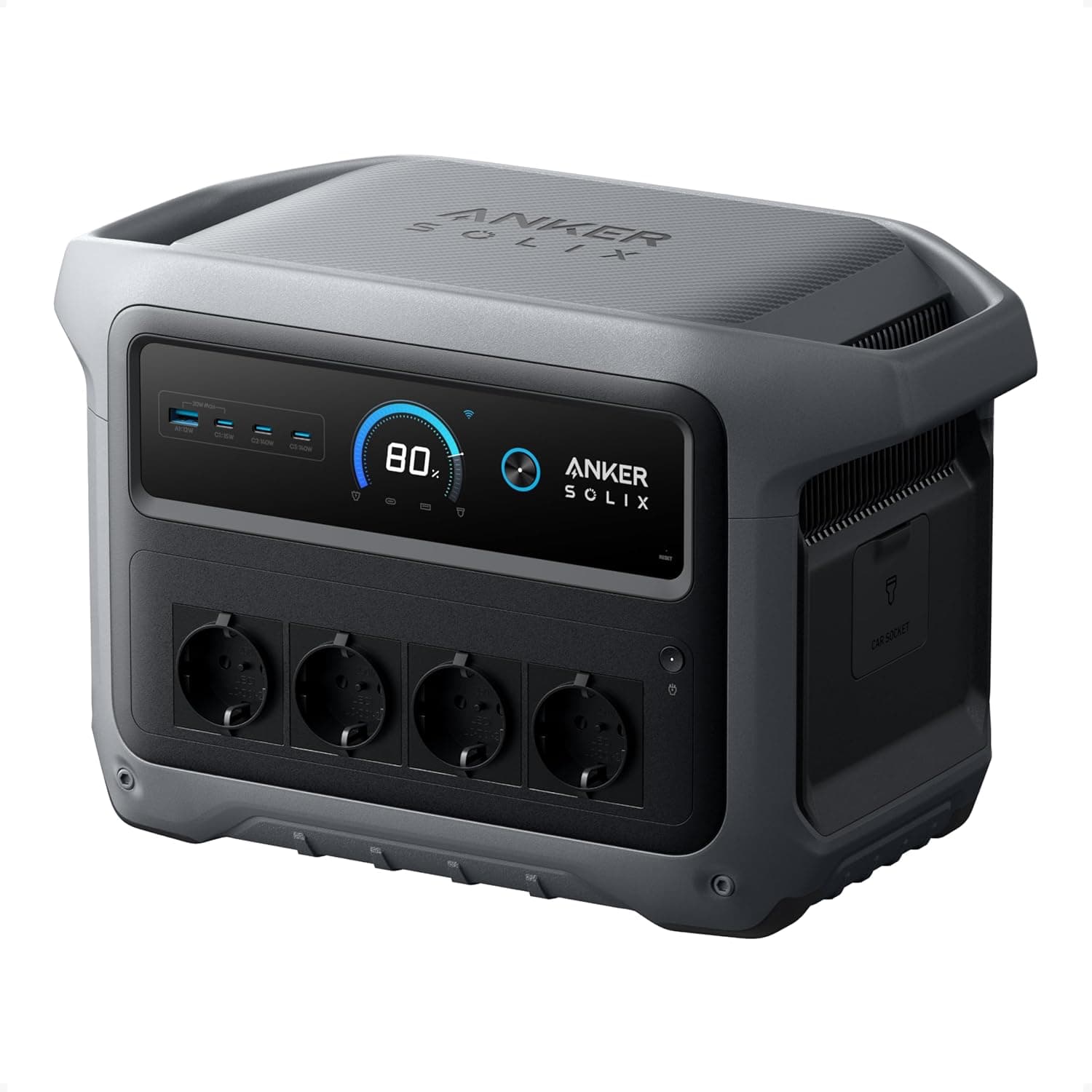 Anker Solix C1000 Gen 2 Tragbare Powerstation-Serie – 1024Wh LiFePO4 Powerstation & Solargenerator-Sets - C1000 Gen 2 (Base)