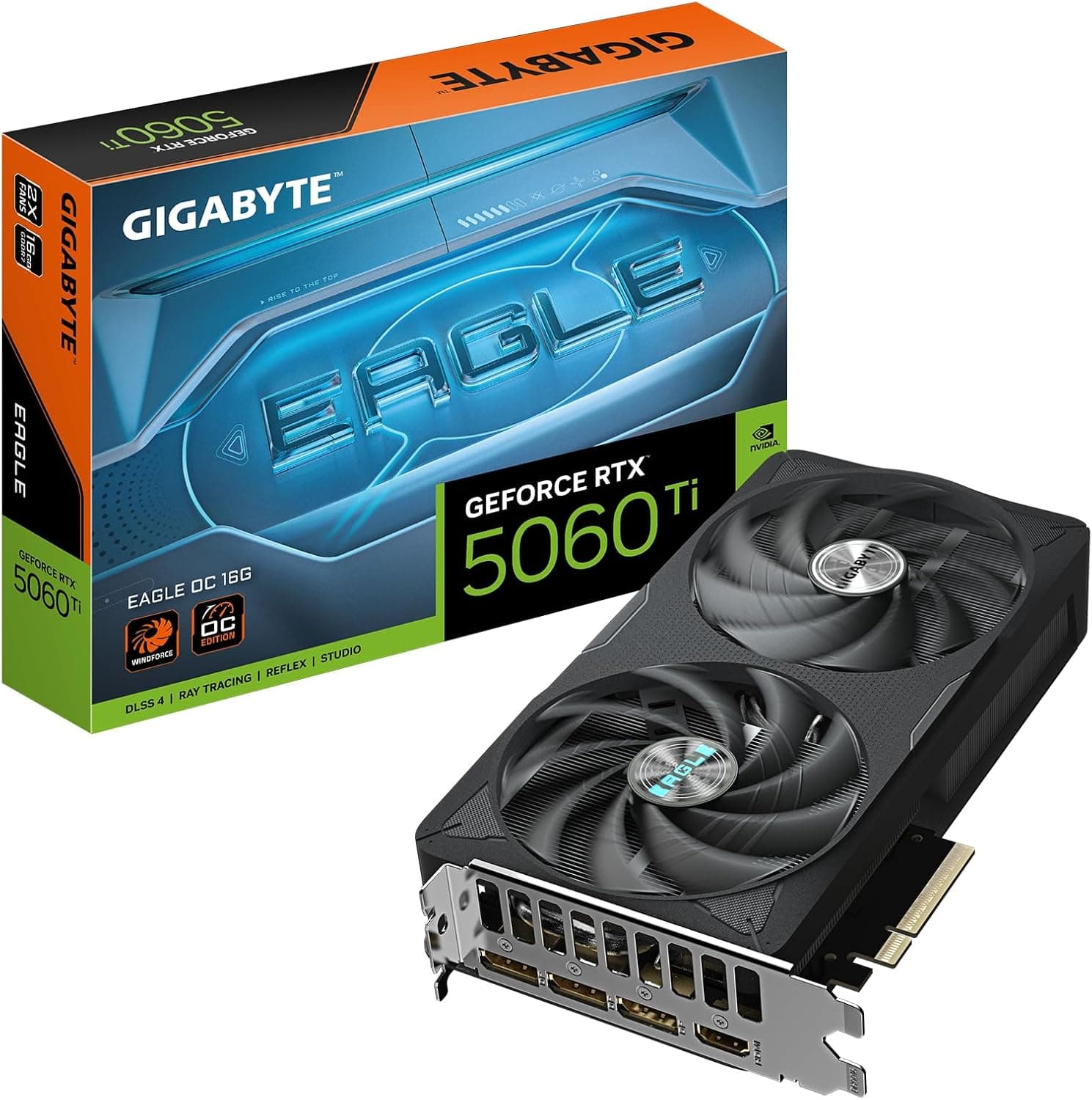 GIGABYTE GeForce RTX 5060 Ti 16GB GDDR7 Grafikkartenserie - Eagle OC (Full Height/Half-Length)