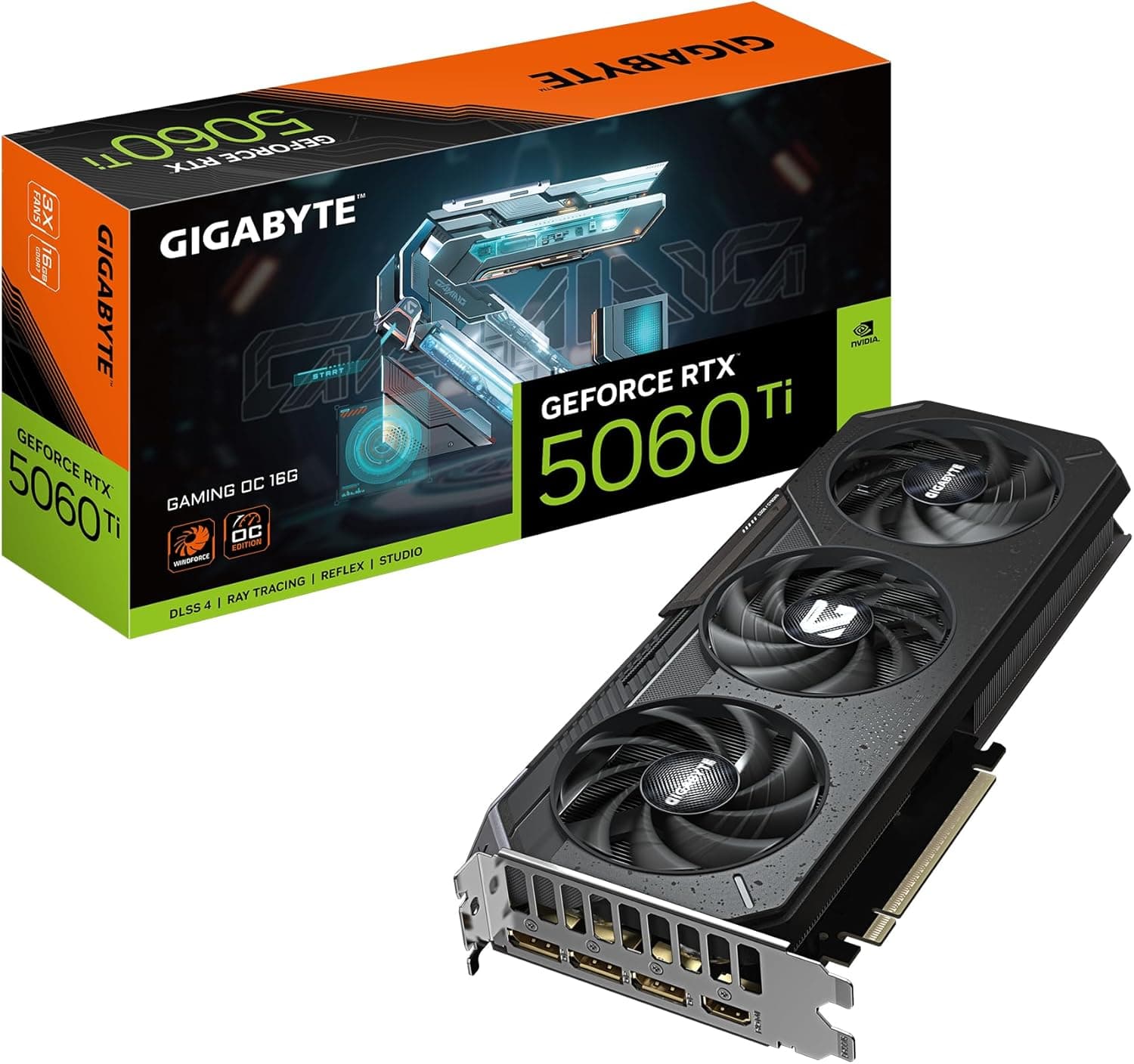 GIGABYTE GeForce RTX 5060 Ti WINDFORCE OC & GAMING OC | 16GB GDDR7 | Blackwell | 1440p Gaming - Full Height/Full-Length (FH/FL) GAMING OC