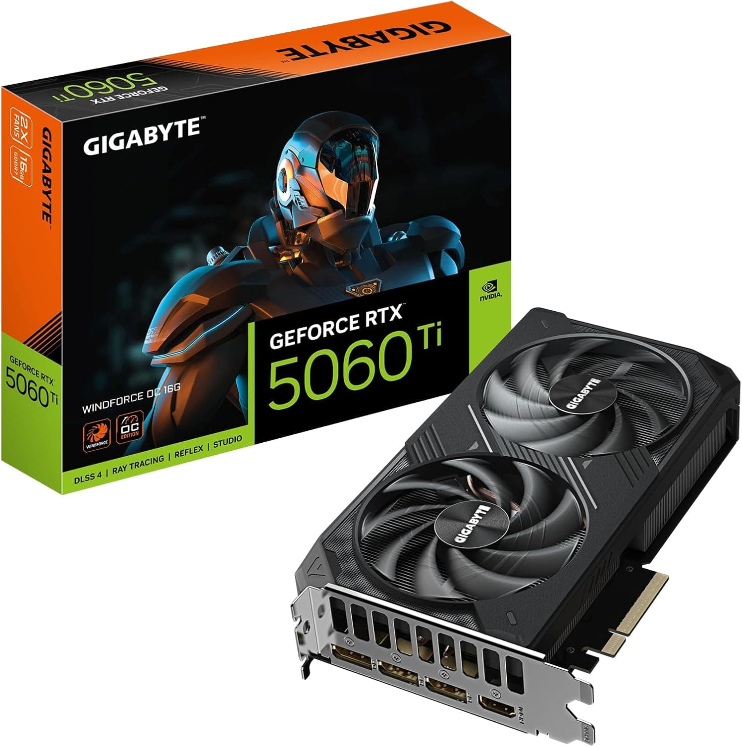GIGABYTE GeForce RTX 5060 Ti WINDFORCE OC & GAMING OC | 16GB GDDR7 | Blackwell | 1440p Gaming - Full Height/Half-Length (FH/HL) WINDFORCE OC
