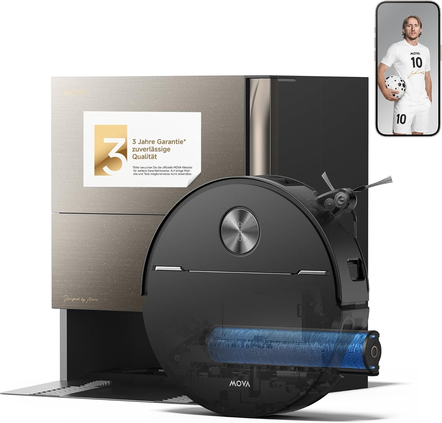 MOVA Z60 Ultra & Z70 Ultra Saug- und Wischroboter-Serie mit HydroForce-Reinigung, AutoShield-Teppichschutz und MaxiReach-Kantenreinigung - MOVA Z70 Ul