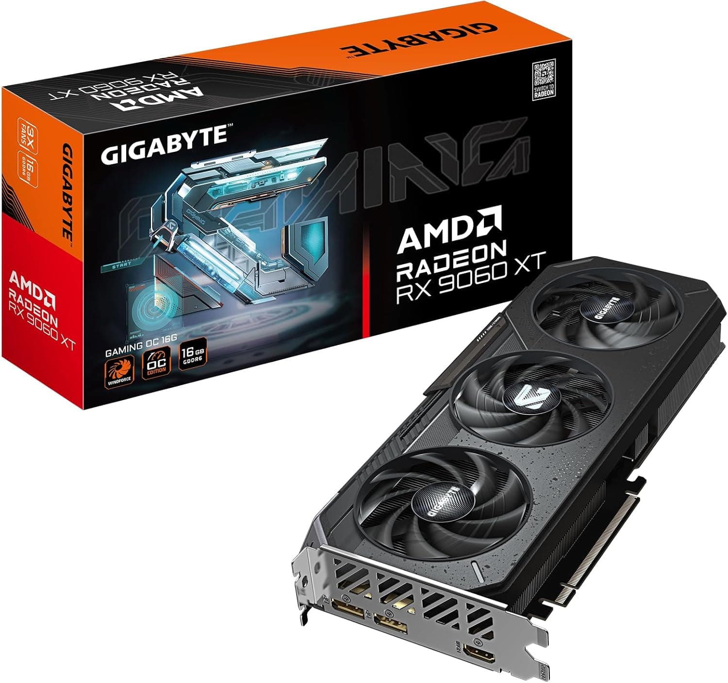 GIGABYTE Radeon RX 9060 XT Gaming OC 16G Grafikkarte (Gaming OC 16G)
