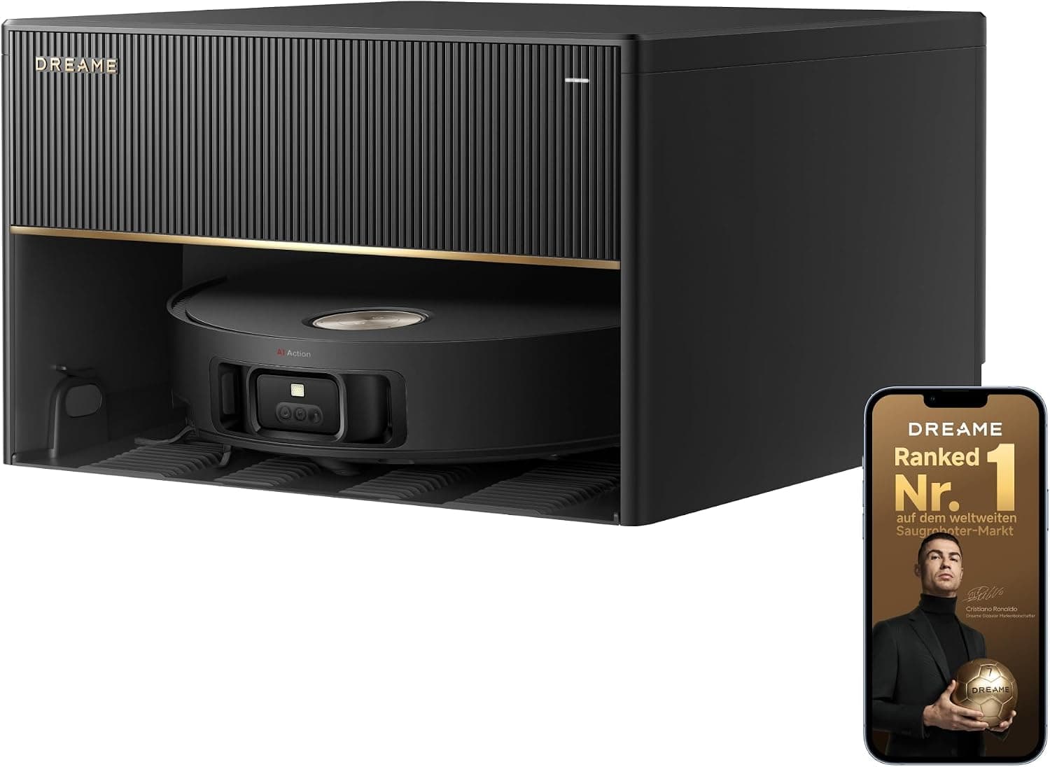 Dreame X50 und X60 Serie Saug- und Wischroboter mit HyperForce-Saugkraft, FlexiArm-Technologie und intelligenter Reinigungsstation - X50 Master