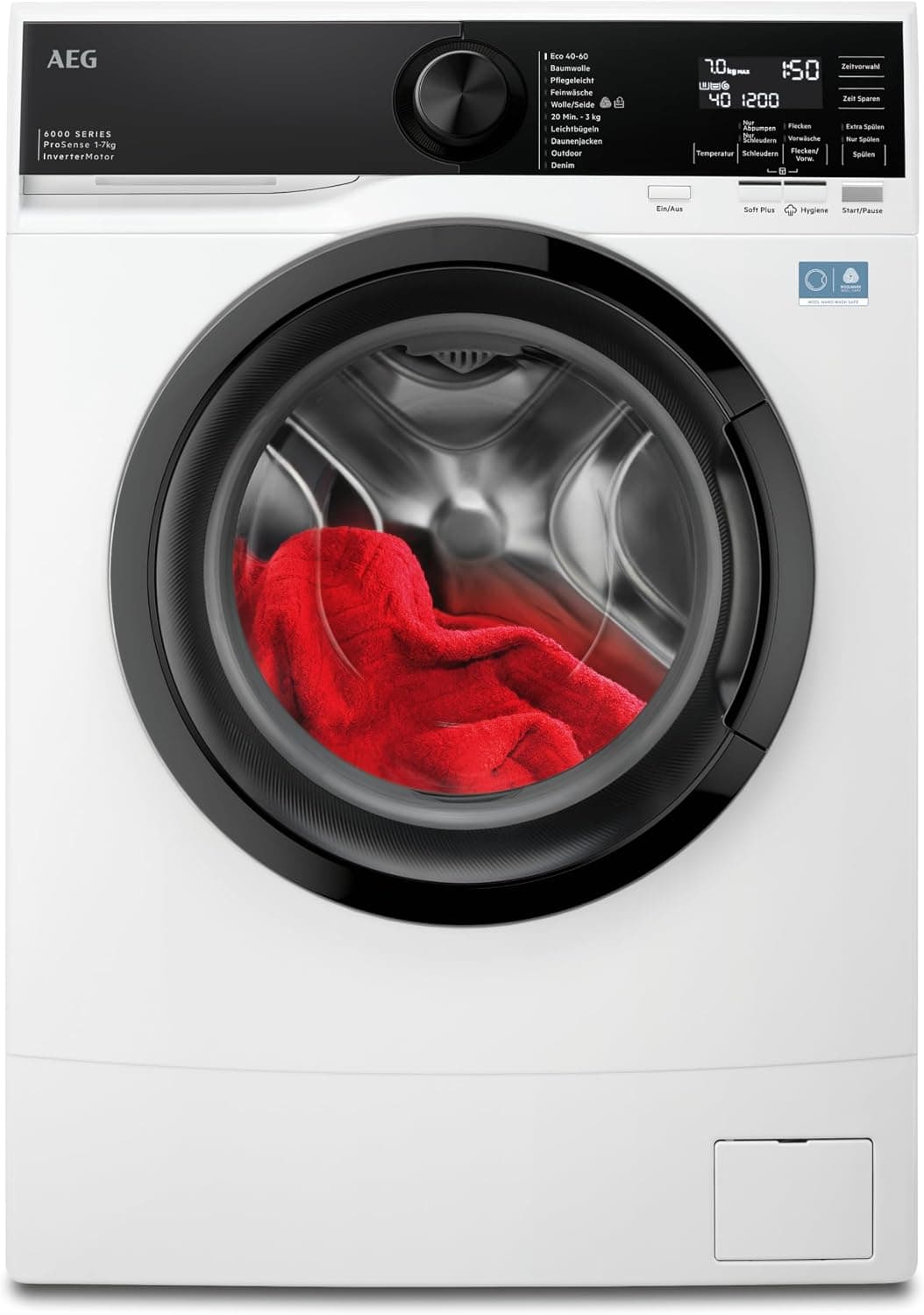 AEG 6000 Serie Waschmaschine | Frontlader mit ProSense & A-Klasse (7kg / 8kg / 10kg) - 7Kg - Kompakt - Alpine White