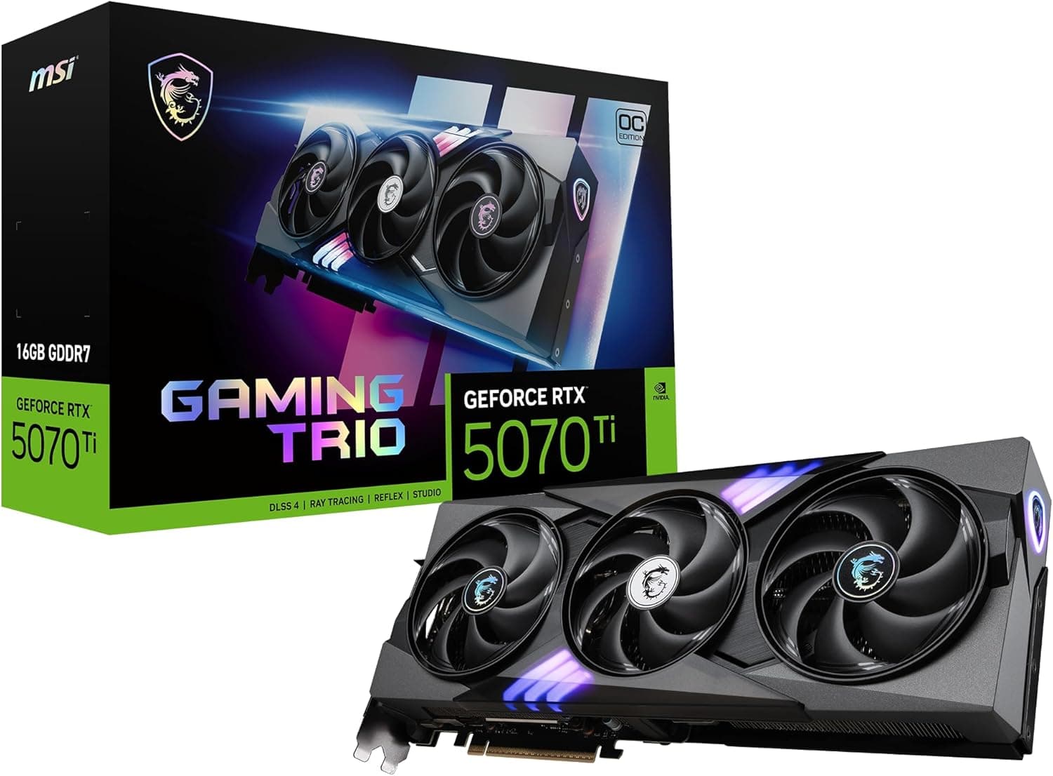 MSI GeForce RTX 5070 Ti 16G Serie | GAMING TRIO, VENTUS & INSPIRE | 16GB GDDR7 | PCIe - GAMING TRIO OC