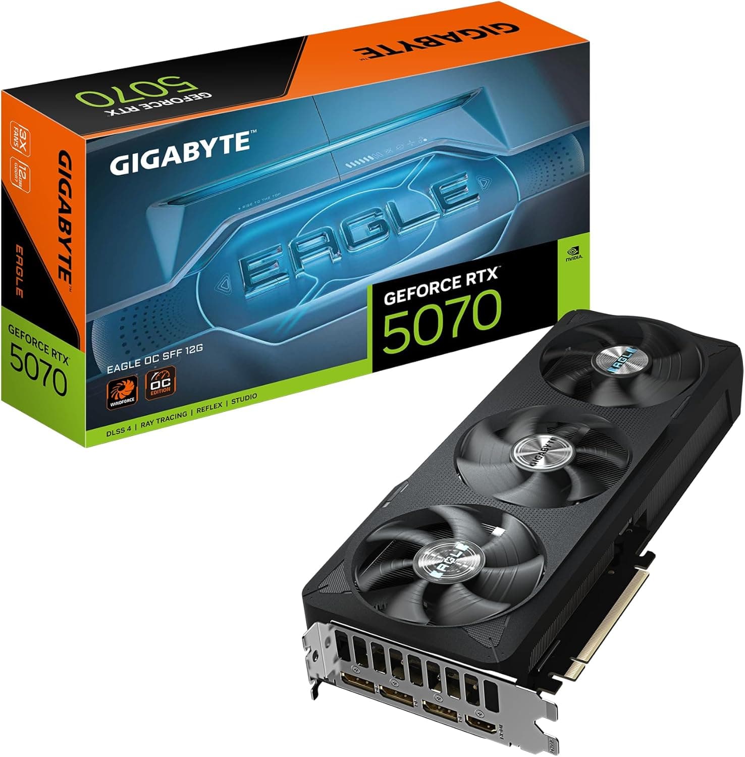 Gigabyte GeForce RTX 5070 Eagle OC SFF 12G | GV-N5070EAGLE OC-12GD | 12GB GDDR7 | PCIe 5.0 | SFF-Ready