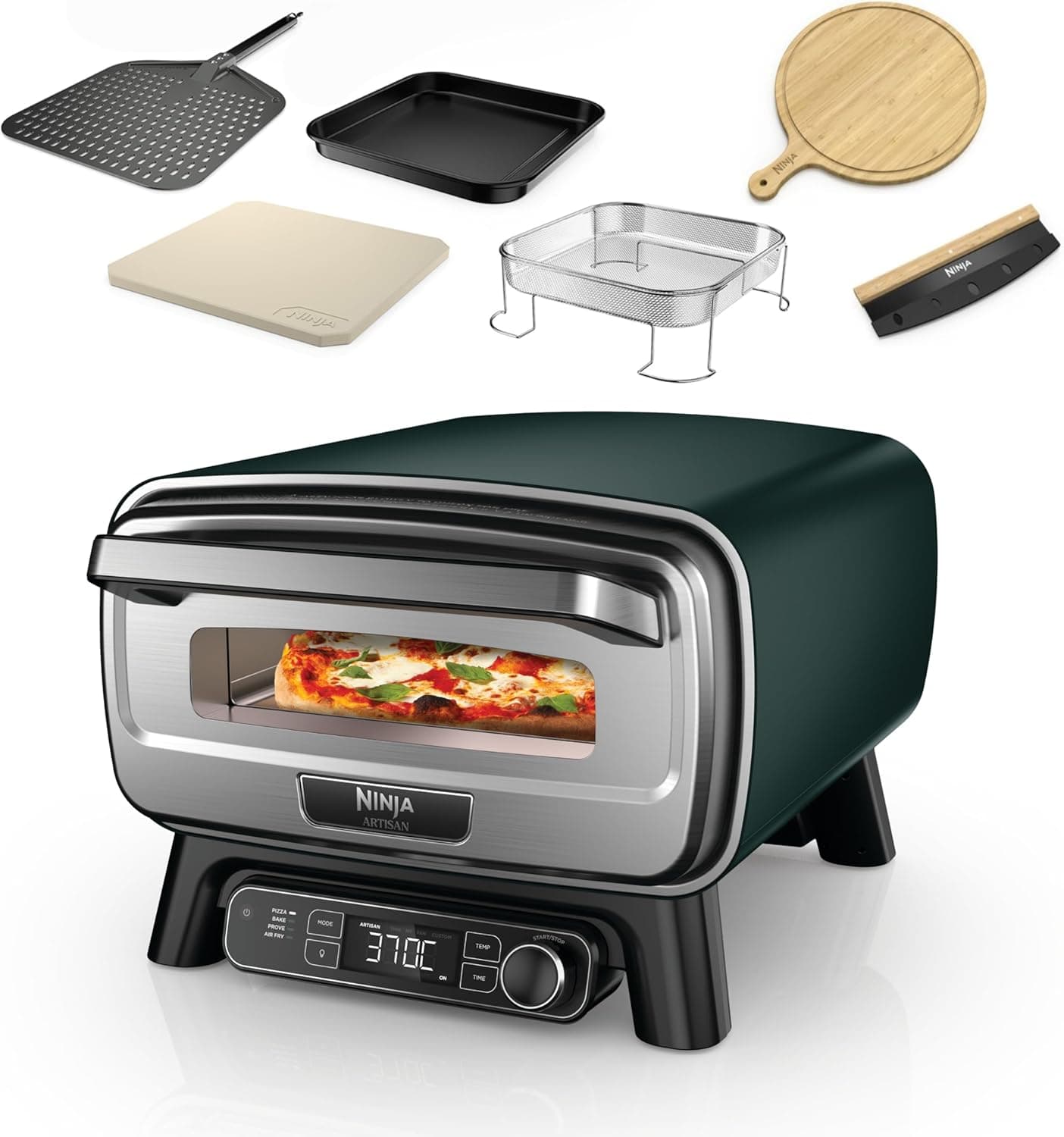 Ninja Outdoor-Pizzaofen & Heißluftfritteuse-Serie – 4-in-1 & 8-in-1 multifunktionale Outdoor-Kochlösungen - Artisan Outdoor Pizza Oven (British Racing