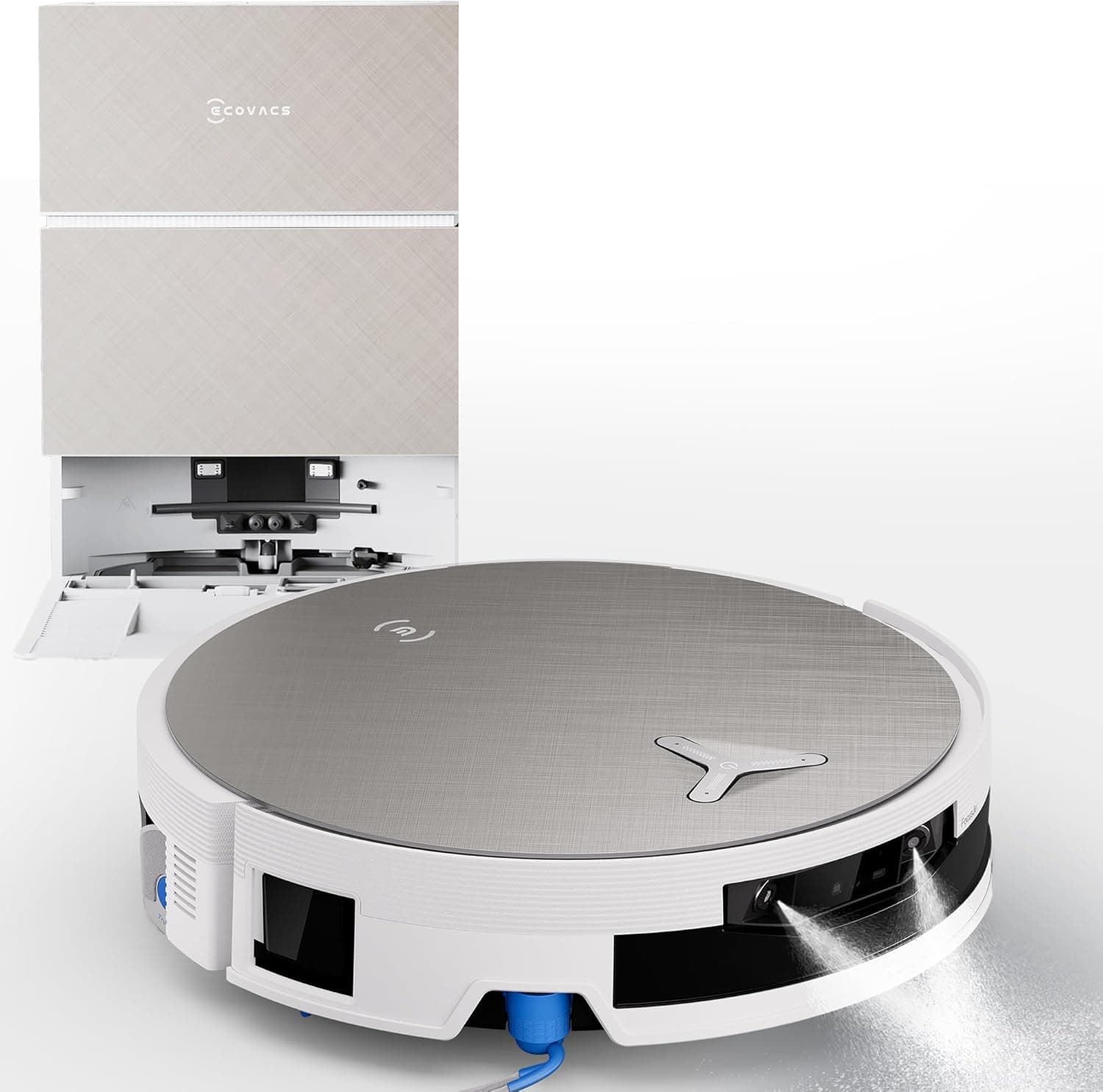 ECOVACS Deebot X12 Serie Saug- und Wischroboter mit FocusJet Fleckenvorlösung, OZMO Roller 3.0 und AIVI 3D 4.0 Hinderniserkennung - PRO OMNI (Weiß)