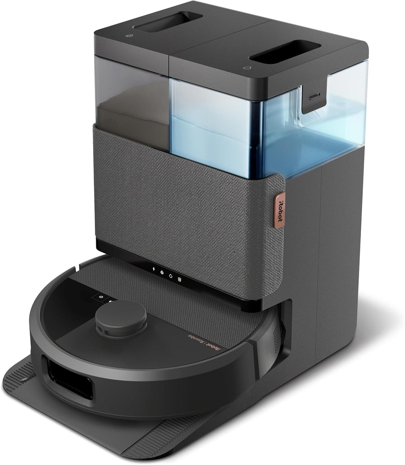 iRobot Roomba Combo 505 Saug- und Wischroboter mit AutoWash-Station, 7.000 Pa Saugkraft und SmartScrub-Technologie - Schwarz