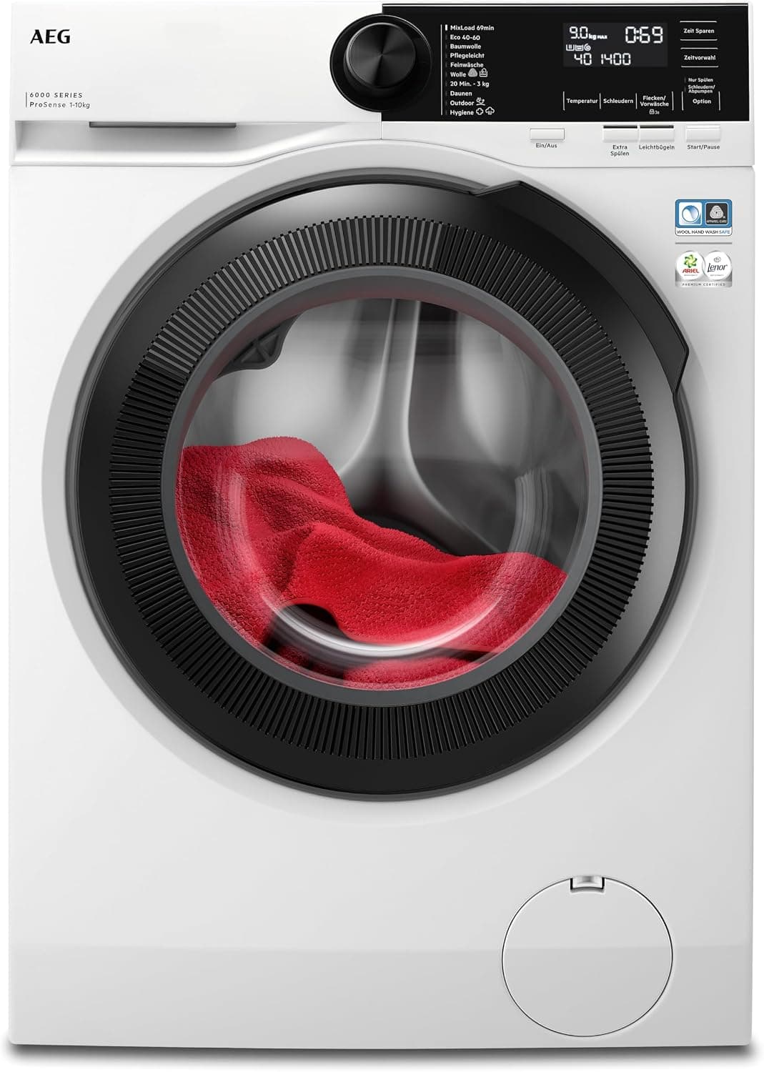 AEG 6000 Serie Waschmaschine | Frontlader mit ProSense & A-Klasse (7kg / 8kg / 10kg) - 10 Kg - Alpine White