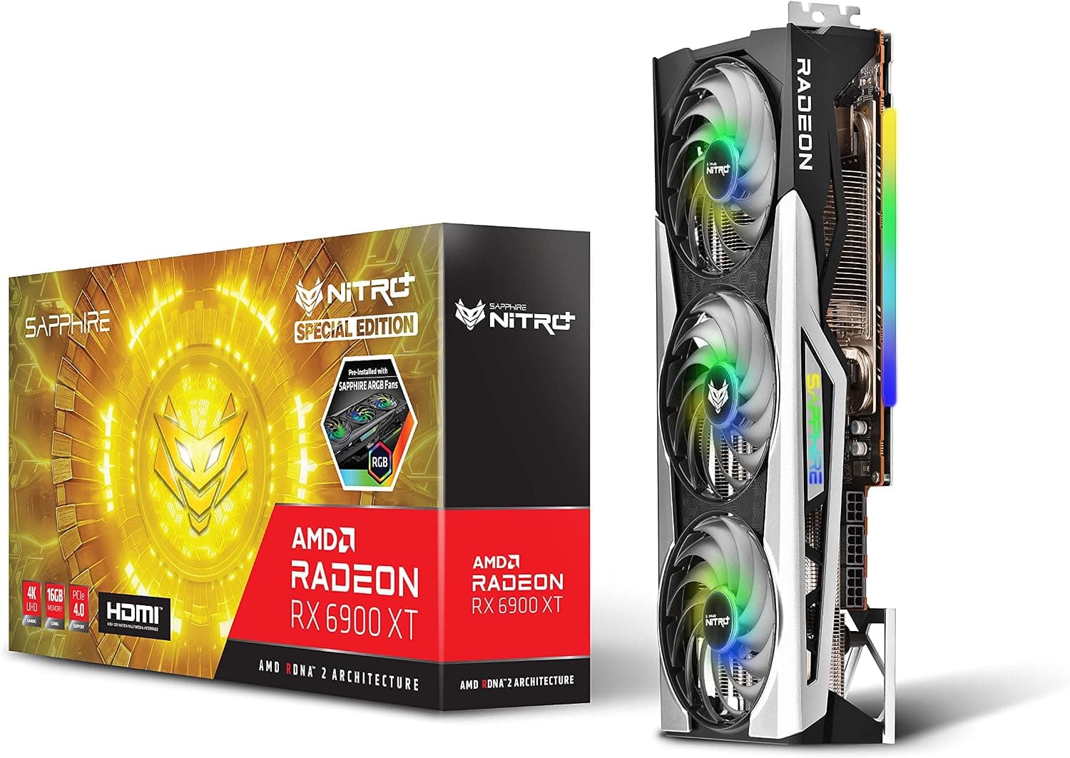 Sapphire Nitro+ AMD Radeon RX 6900 XT SE Gaming OC 16GB | 11308-03-20G | RDNA 2 | ARGB | 4K Gaming