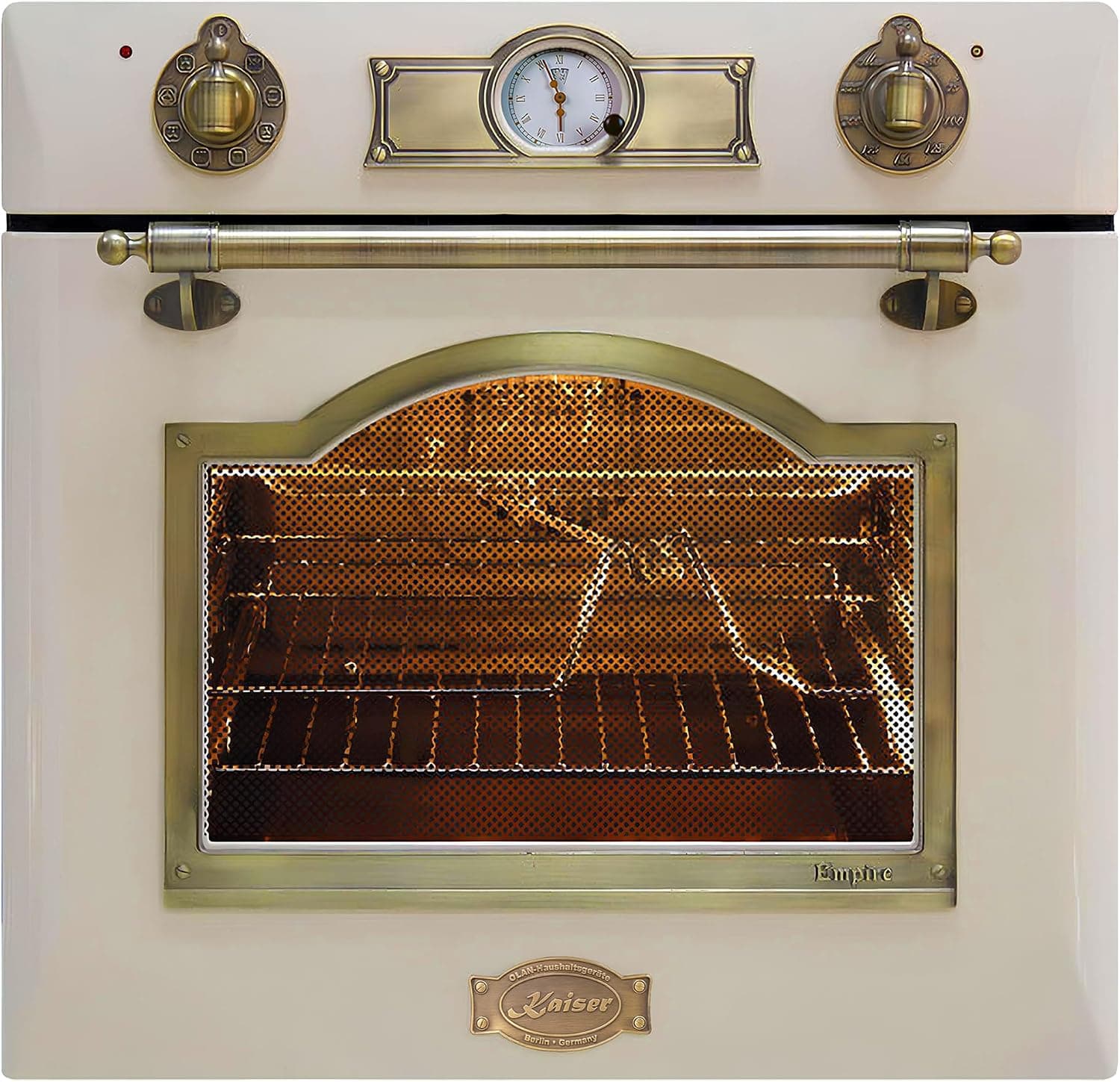 Kaiser Empire EH 6355 Einbaubackofen | 60cm | 67L | Katalyse-Selbstreinigung | Drehspieß - Cream