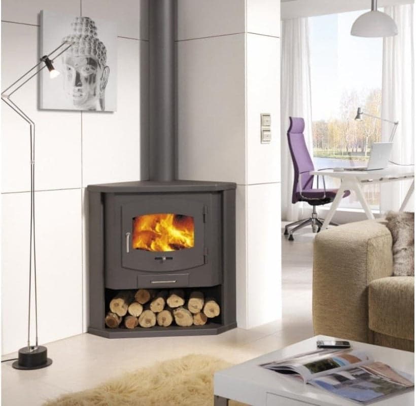 Panadero Sintra Kaminofen – 10 kW, Klassisches Grau