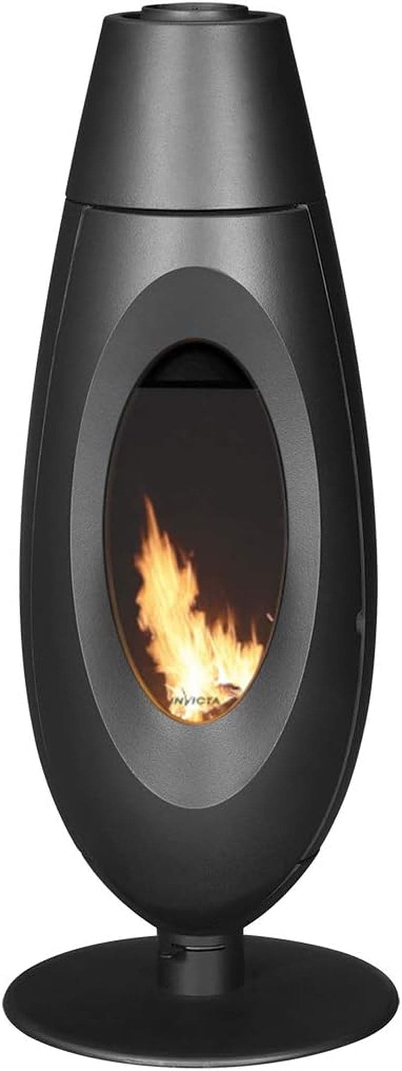 Invicta Gusseisen-Kaminofen – 5 kW – Moderner Design-Kamin – Anthrazit – Hochwertiges Guss-Design – Energieeffizient & Langlebig – Französische Qualit