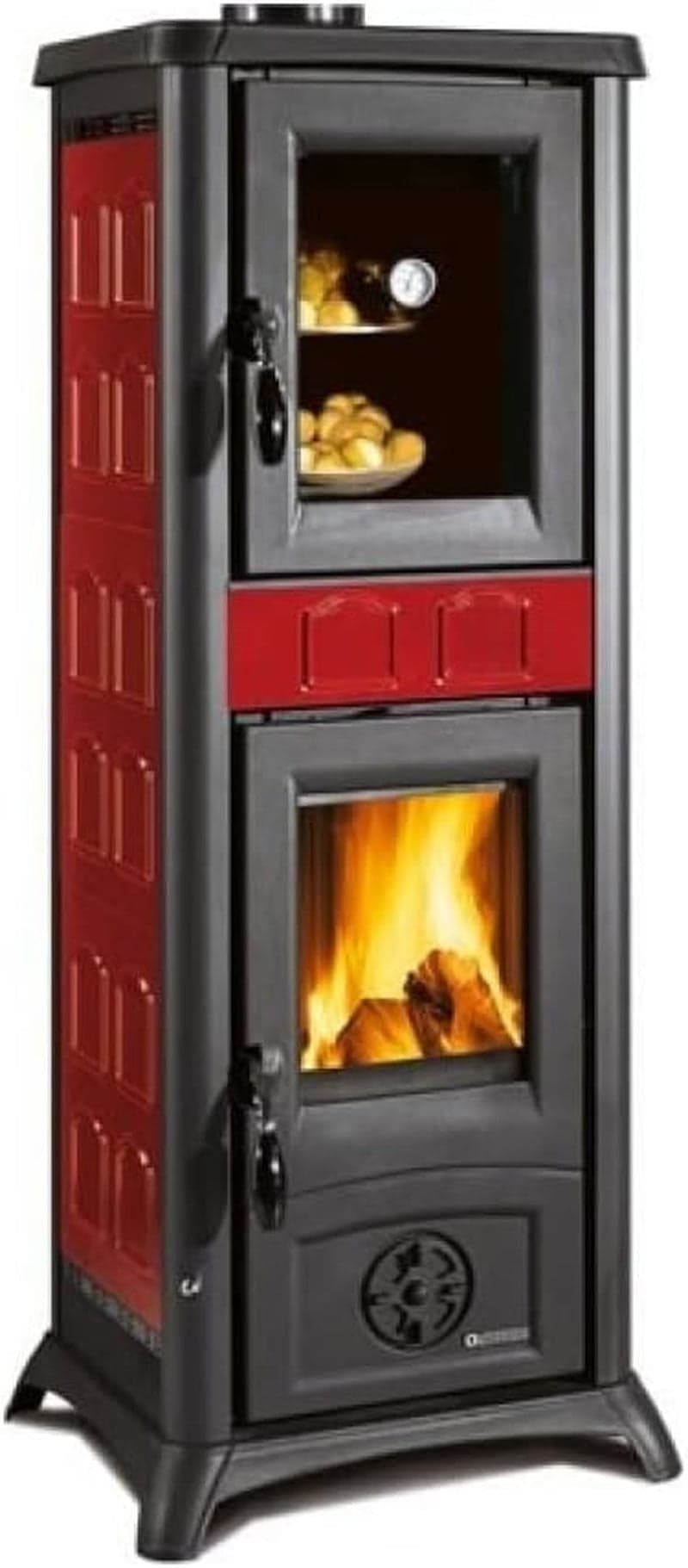 La Nordica Gemma Forno Holzofen – 6,5 kW, Burgunderrot