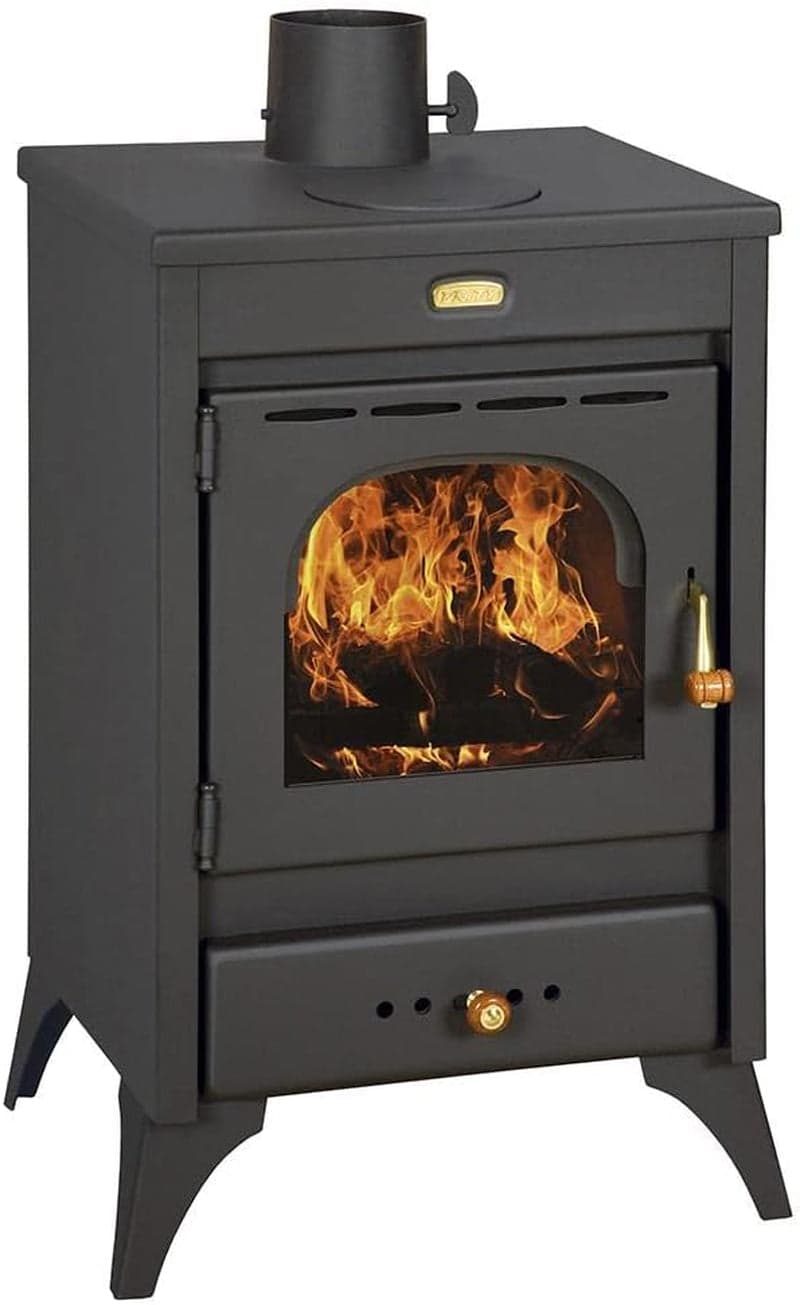 GODINO GROUP Kir freistehender Kaminofen – 9/12 kW, Braun
