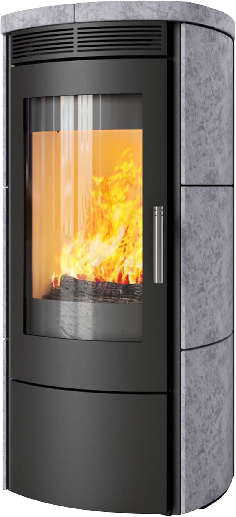Hark 130 ECOplus freistehender Kaminofen – 6 kW, Speckstein/Graphit, Energieeffizienzklasse A+