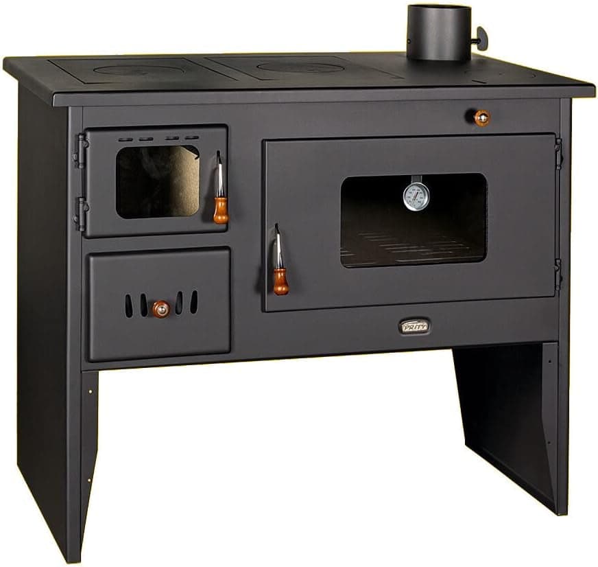Prity 2P50 Holzherd & Kaminofen – 16 kW, XL-Backofen, BImSchV Stufe II zertifiziert