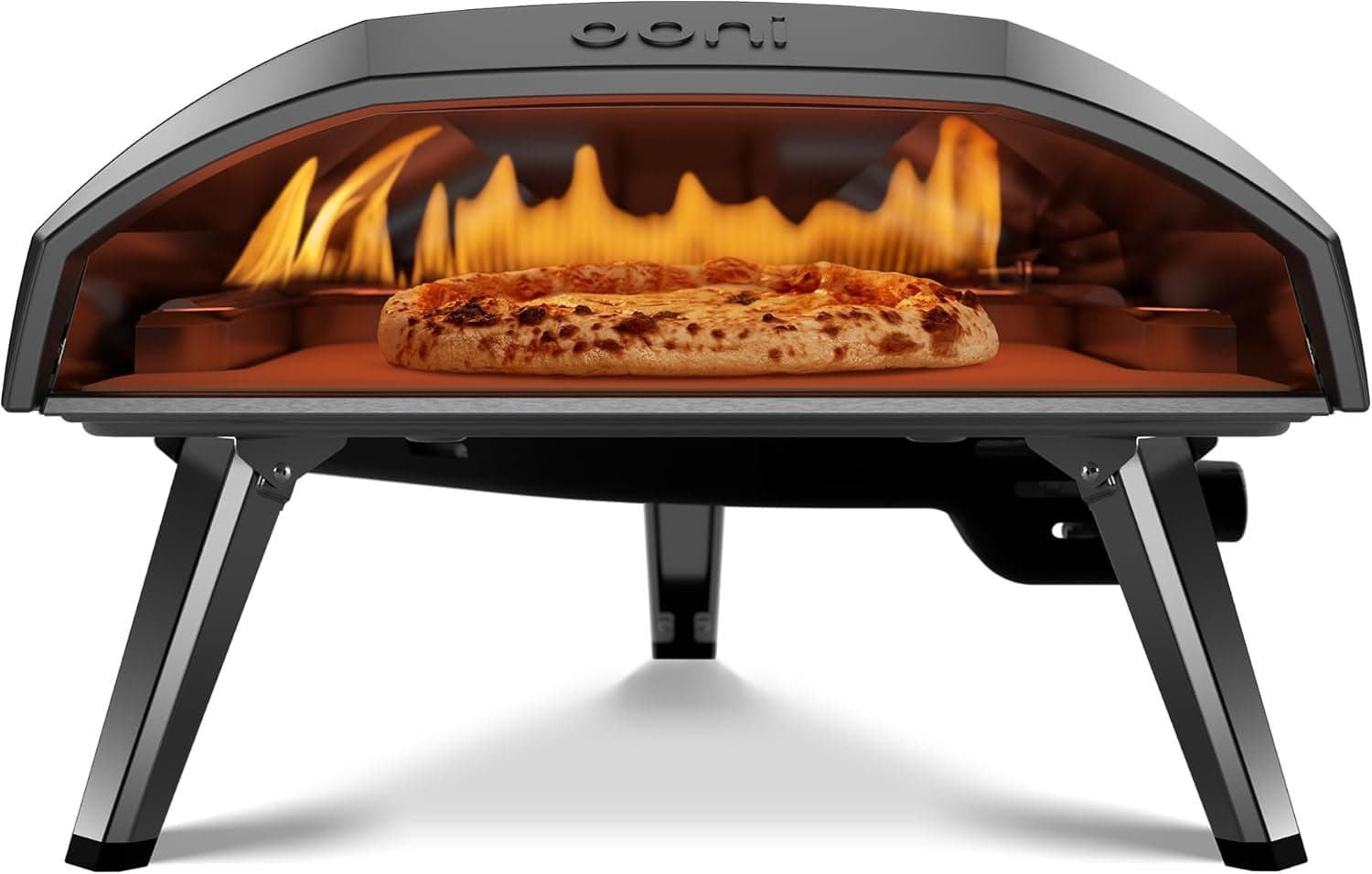 Ooni Koda 16 Gas-Pizzaofen – Outdoor-Profi für bis zu 40 cm Pizzen – L-förmiger Brenner – 500°C in 20 Minuten – 50 mbar Deutschland/Österreich-Version