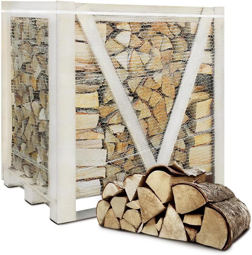 Birken-Brennholz – Kammergetrocknet – Scheitlänge 25 cm / 33 cm – 1 RM / 1,6 SRM Palette – Für Kamin, Ofen, Grill & Smoker