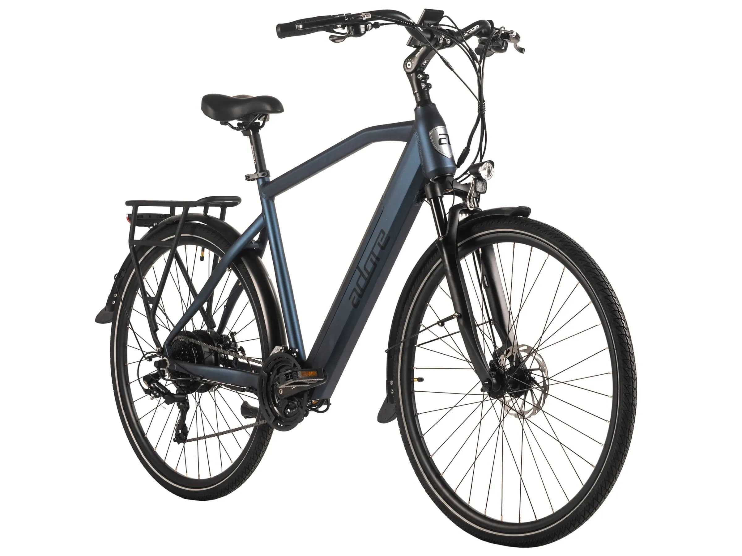 ADORE E-Trekkingbike 28 Zoll Alu Trekking E-Bike ATR-190 Heckmotor 50NM 15Ah Dunkelblau